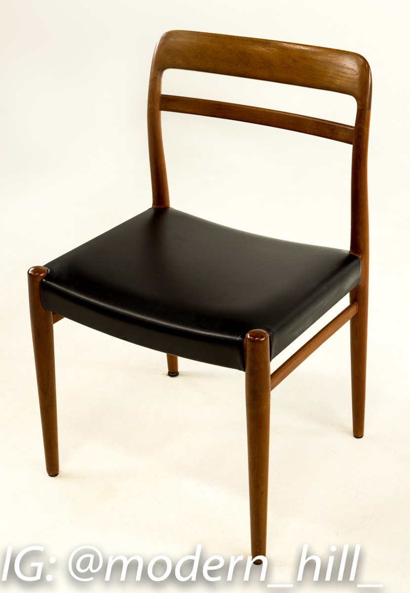 Danish Teak Mid-century Dining Chairs Set of 6