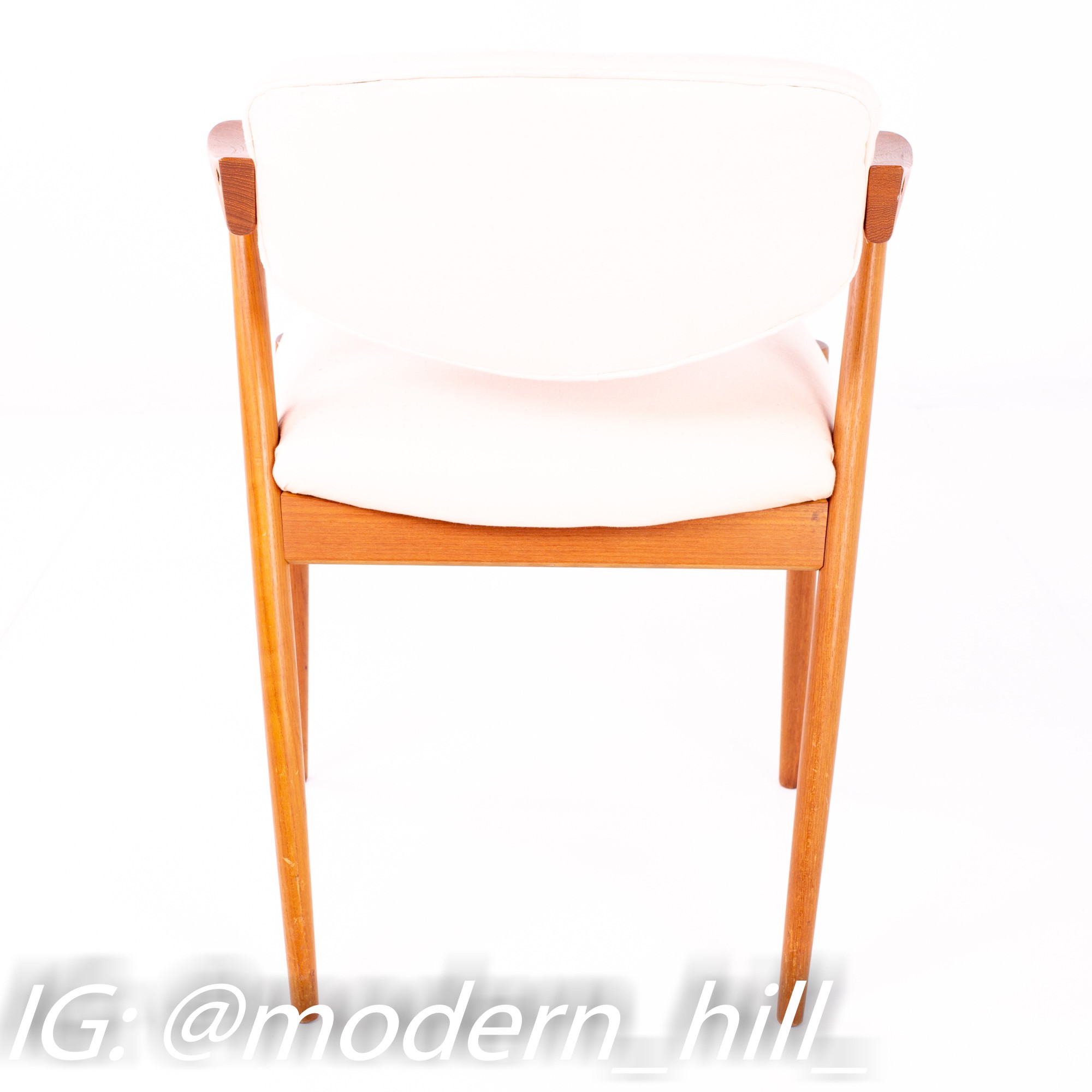 Kai Kristiansen Mid Century Teak Z Captain's Dining Chair - Pair