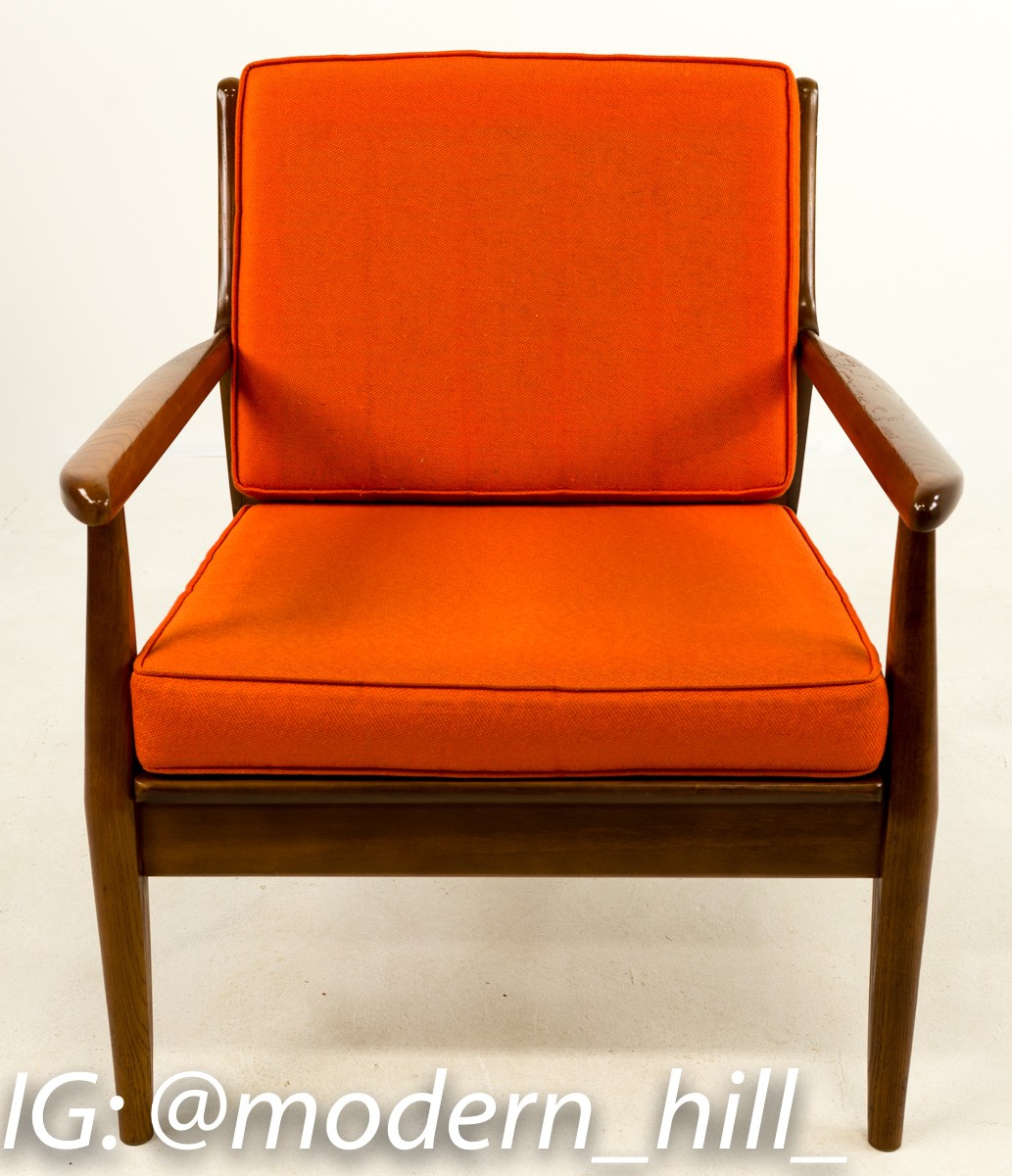 Mid-century Milo Baughman Style Lounge Chairs