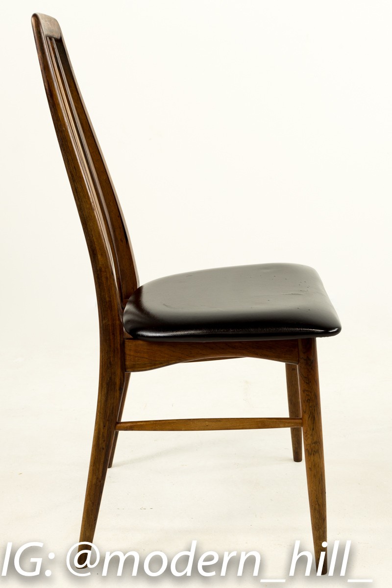 Niels Koefoeds Hornslet Rosewood Eva Dining Chairs Set of 6