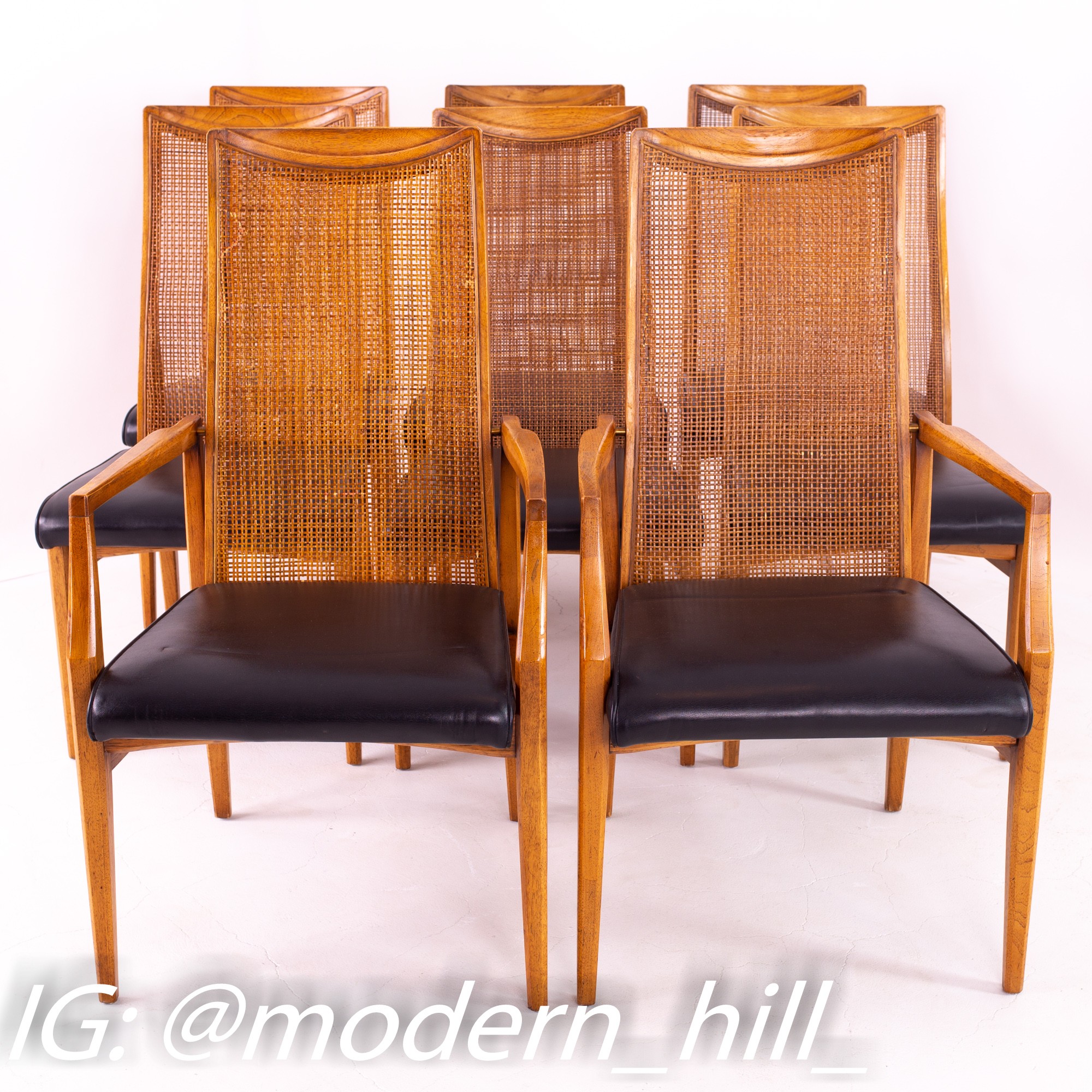 Drexel Heritage Mid Century Dining Chairs - Set of 8