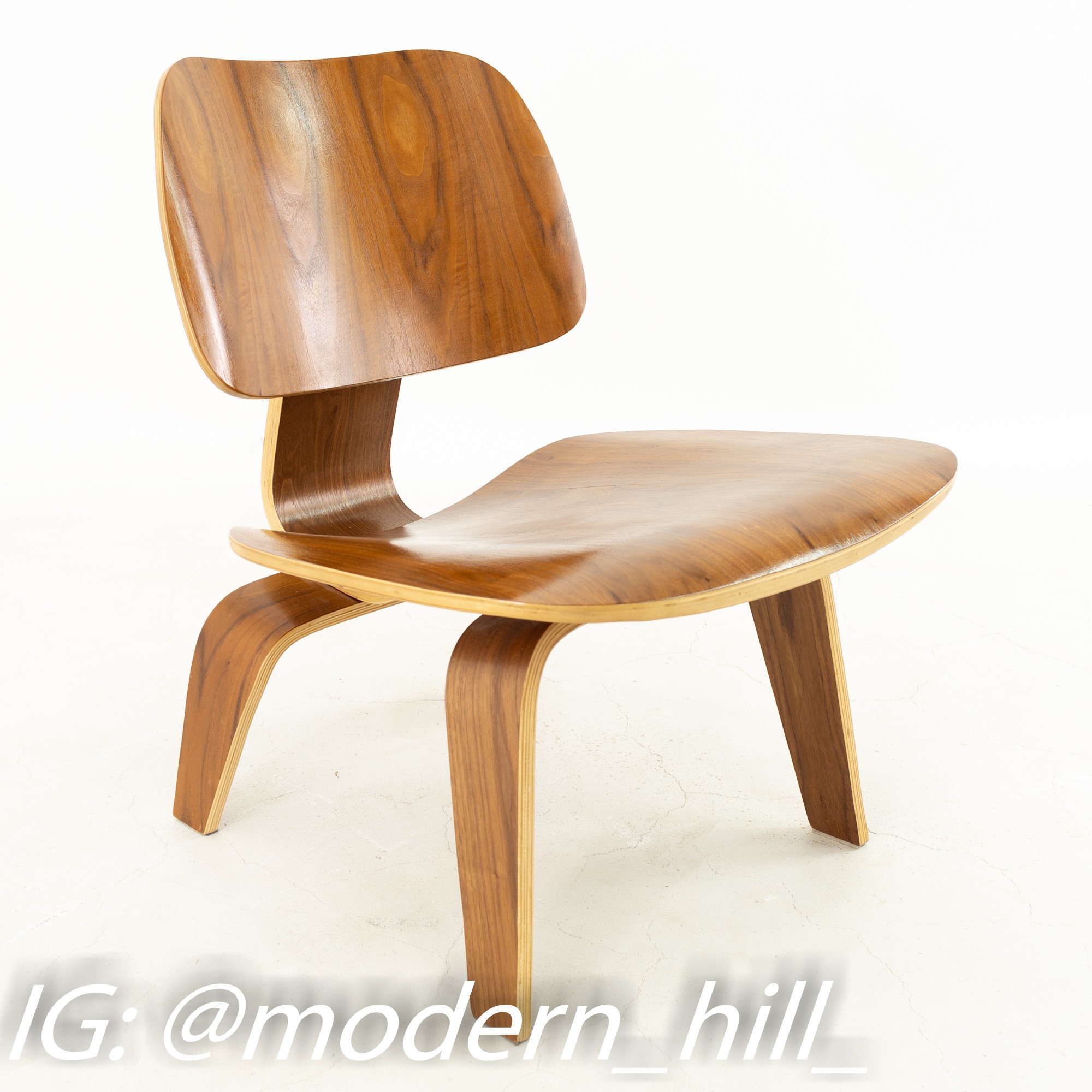 Images | Mid Century Modern Furniture - Mid Century Furniture Chicago Charles and Ray Eames Style Mid Century Walnut Lcw Occasional Lounge Chairs - Pair