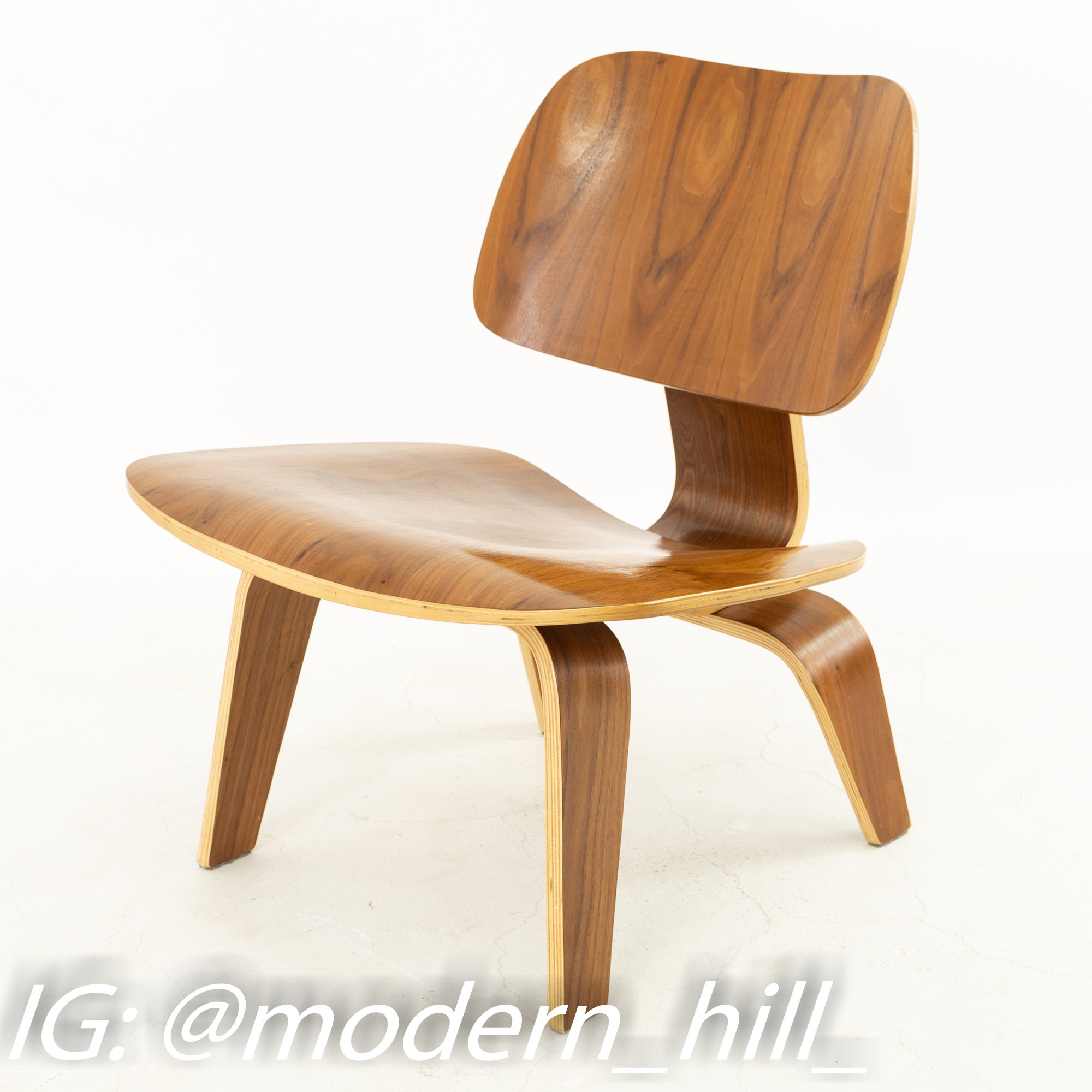 Images | Mid Century Modern Furniture - Mid Century Furniture Chicago Charles and Ray Eames Style Mid Century Walnut Lcw Occasional Lounge Chairs - Pair