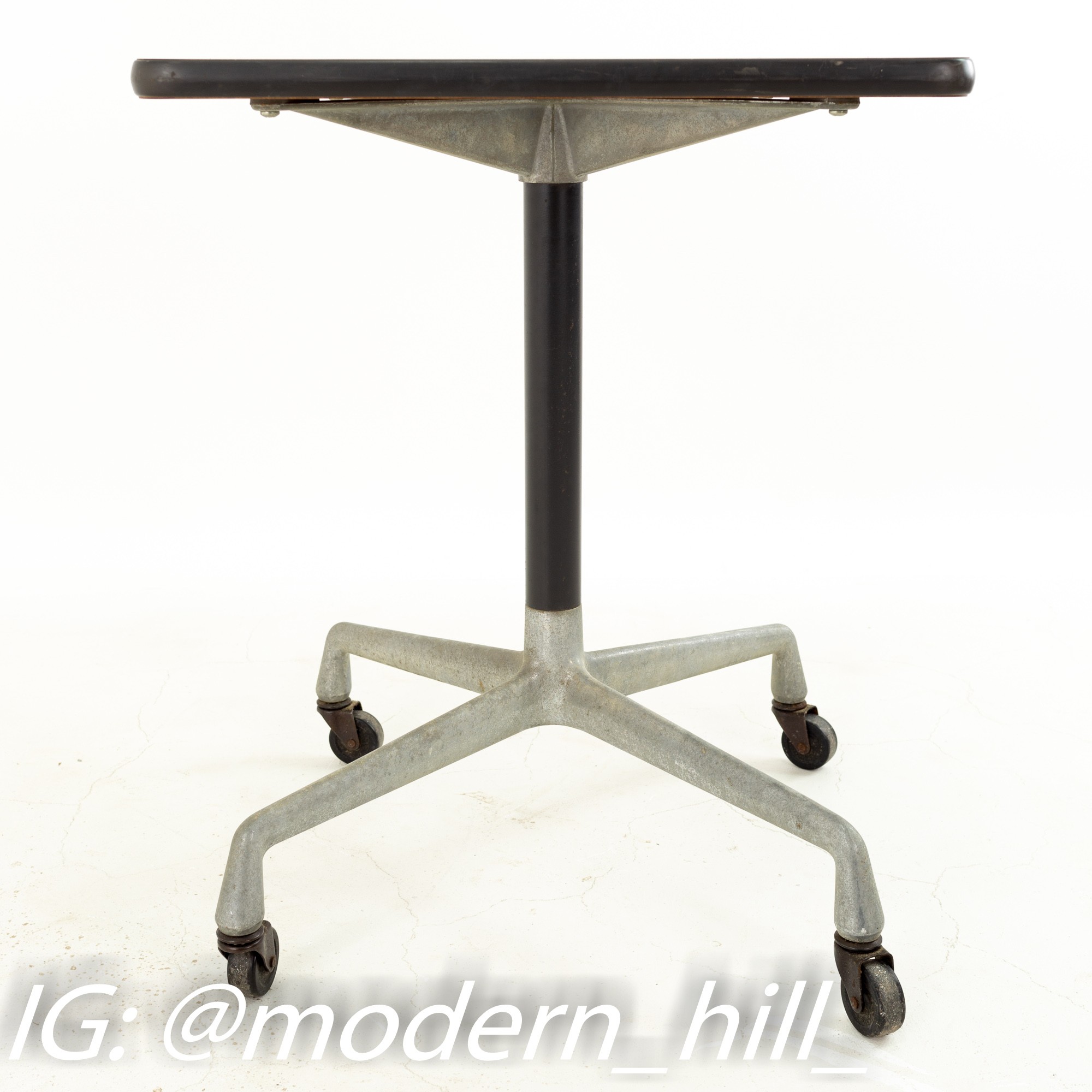 Charles and Ray Eames for Herman Miller Aluminum Group Mid Century Rolling Side End Table
