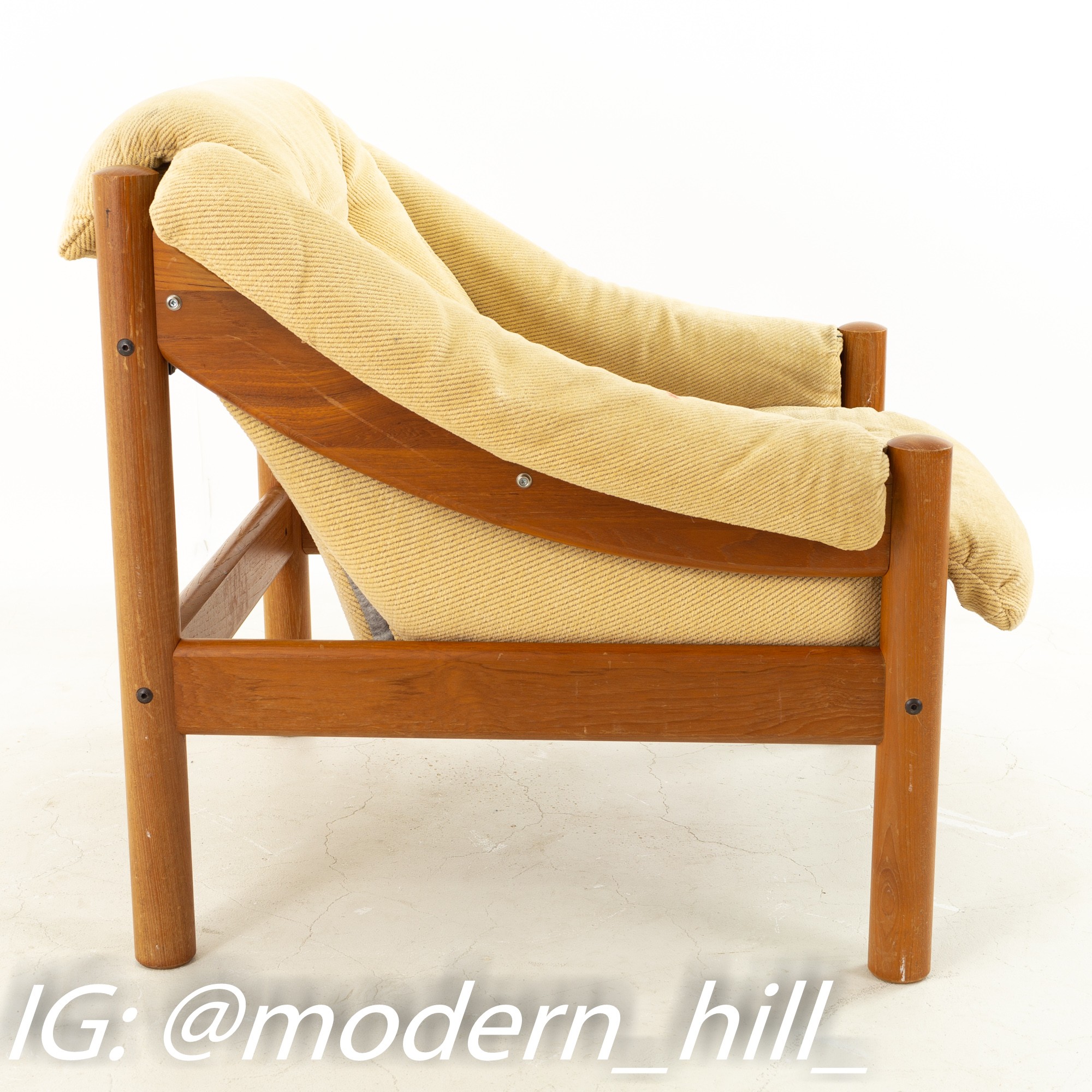 Domino Mobler Mid Century Teak Upholstered Single Armchair