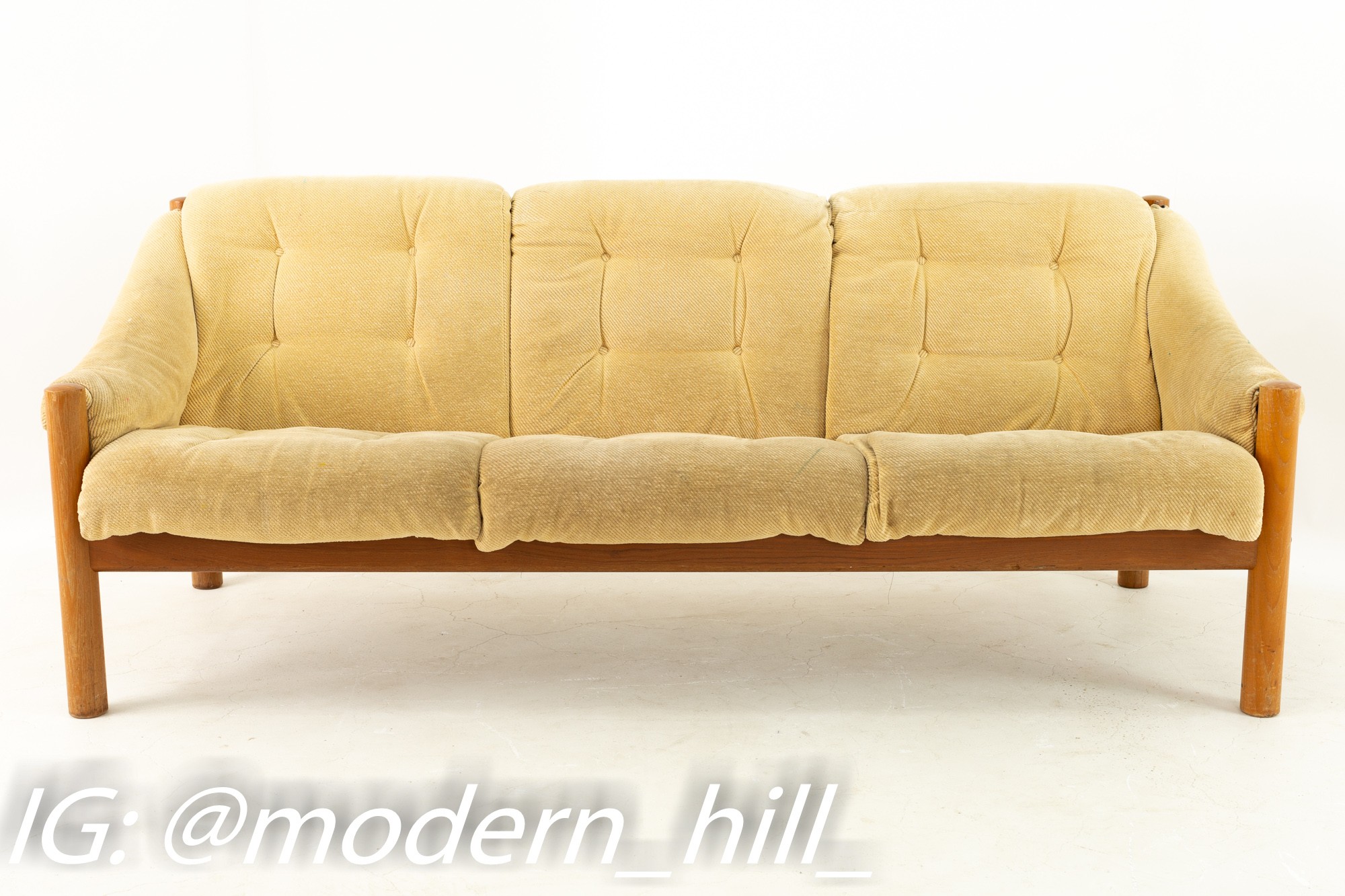 Domino Mobler Mid Century Teak Upholstered Sofa