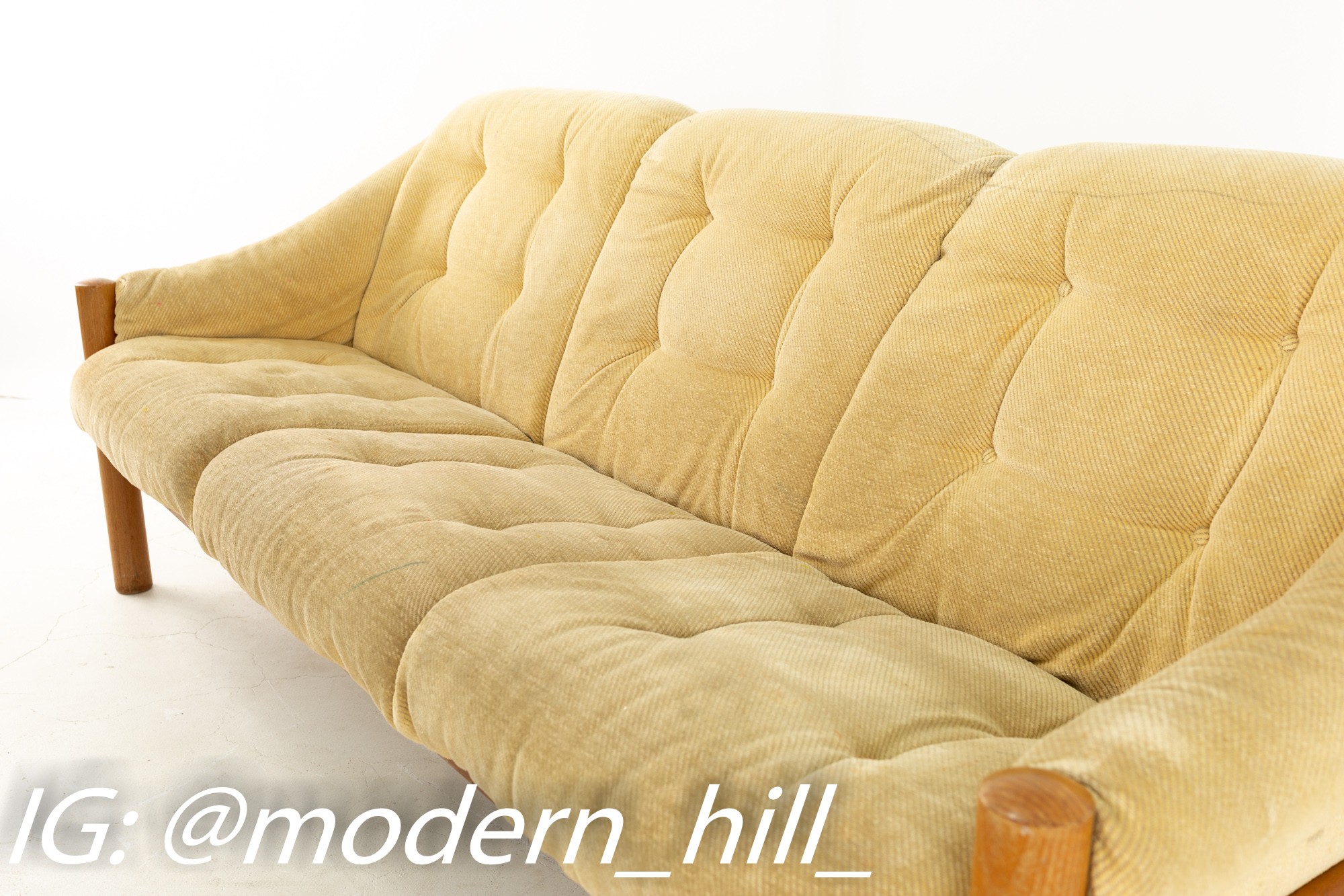 Domino Mobler Mid Century Teak Upholstered Sofa