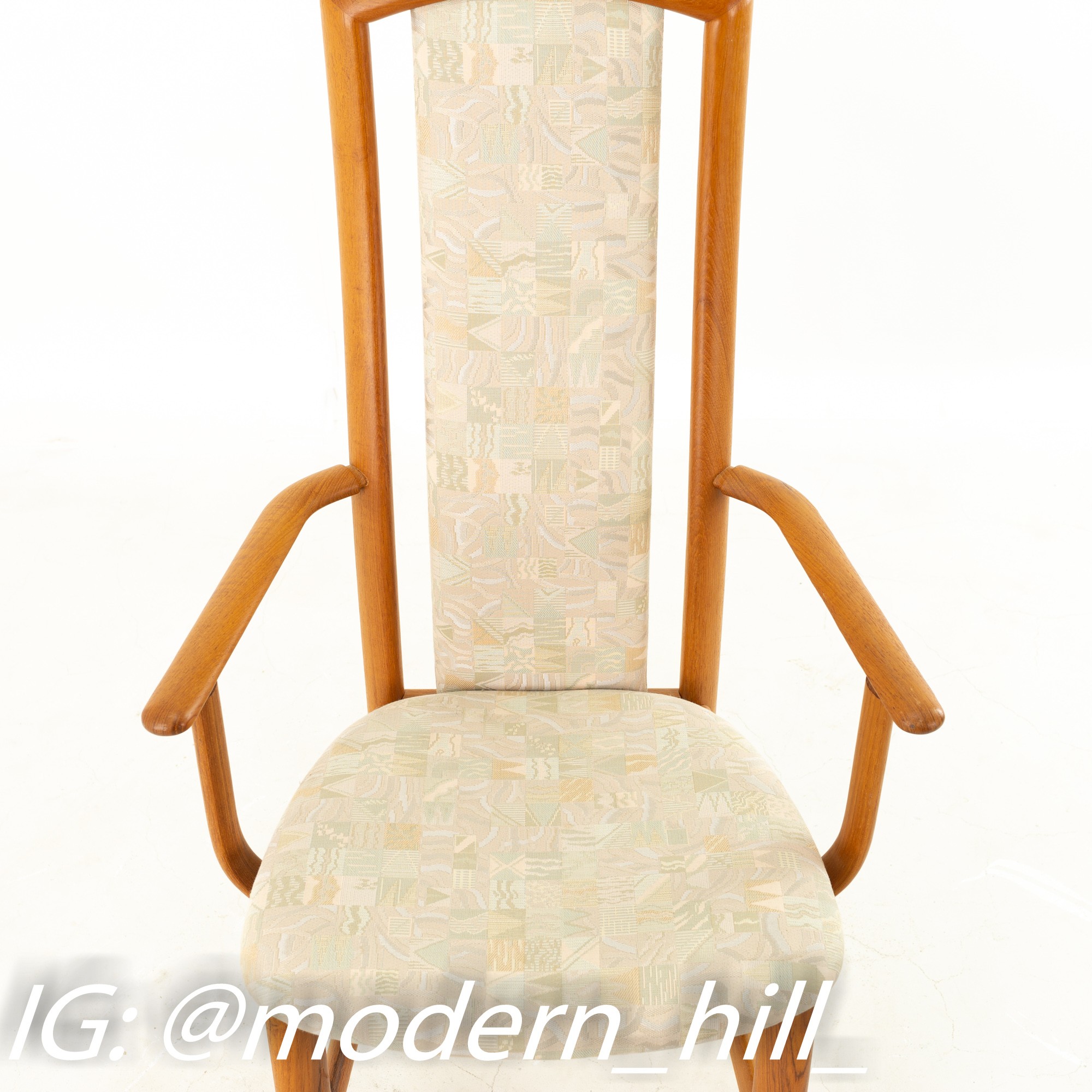 Skovby Mobelfabrik Mid Century Teak Highback Dining Chairs – Set