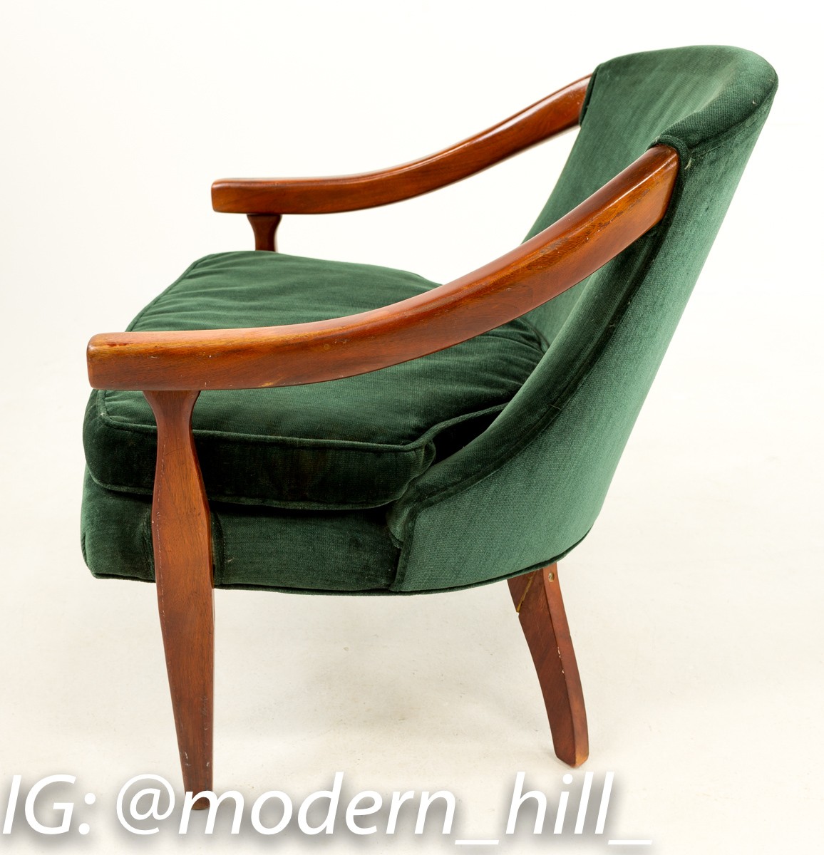 Marden Mid-century Velvet Barrel Back Chairs