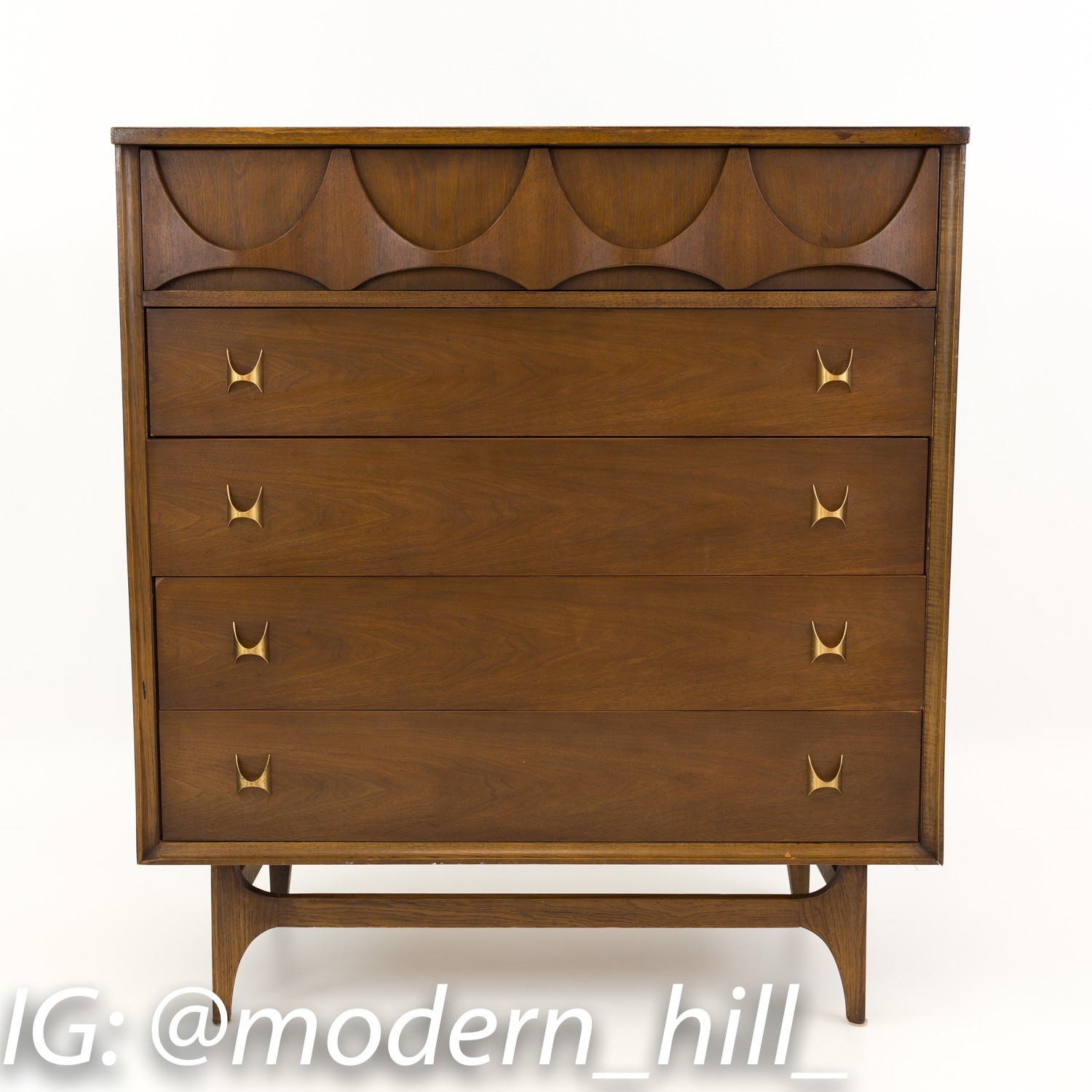 Broyhill Brasilia Mid Century Highboy Dresser Chest -11066