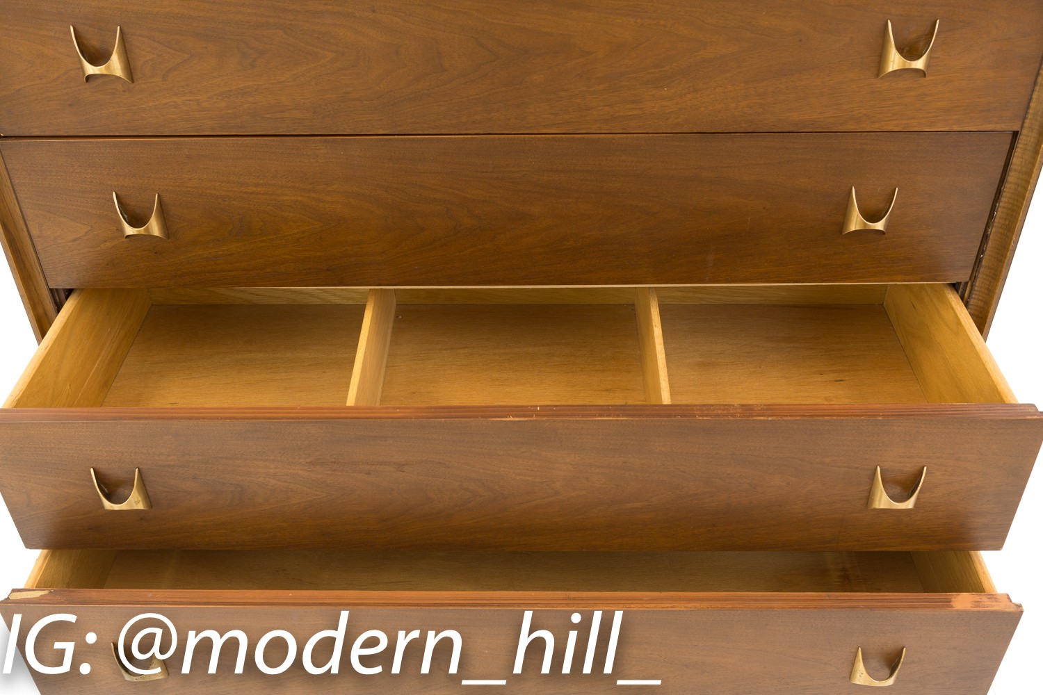 Broyhill Brasilia Mid Century Highboy Dresser Chest -11066