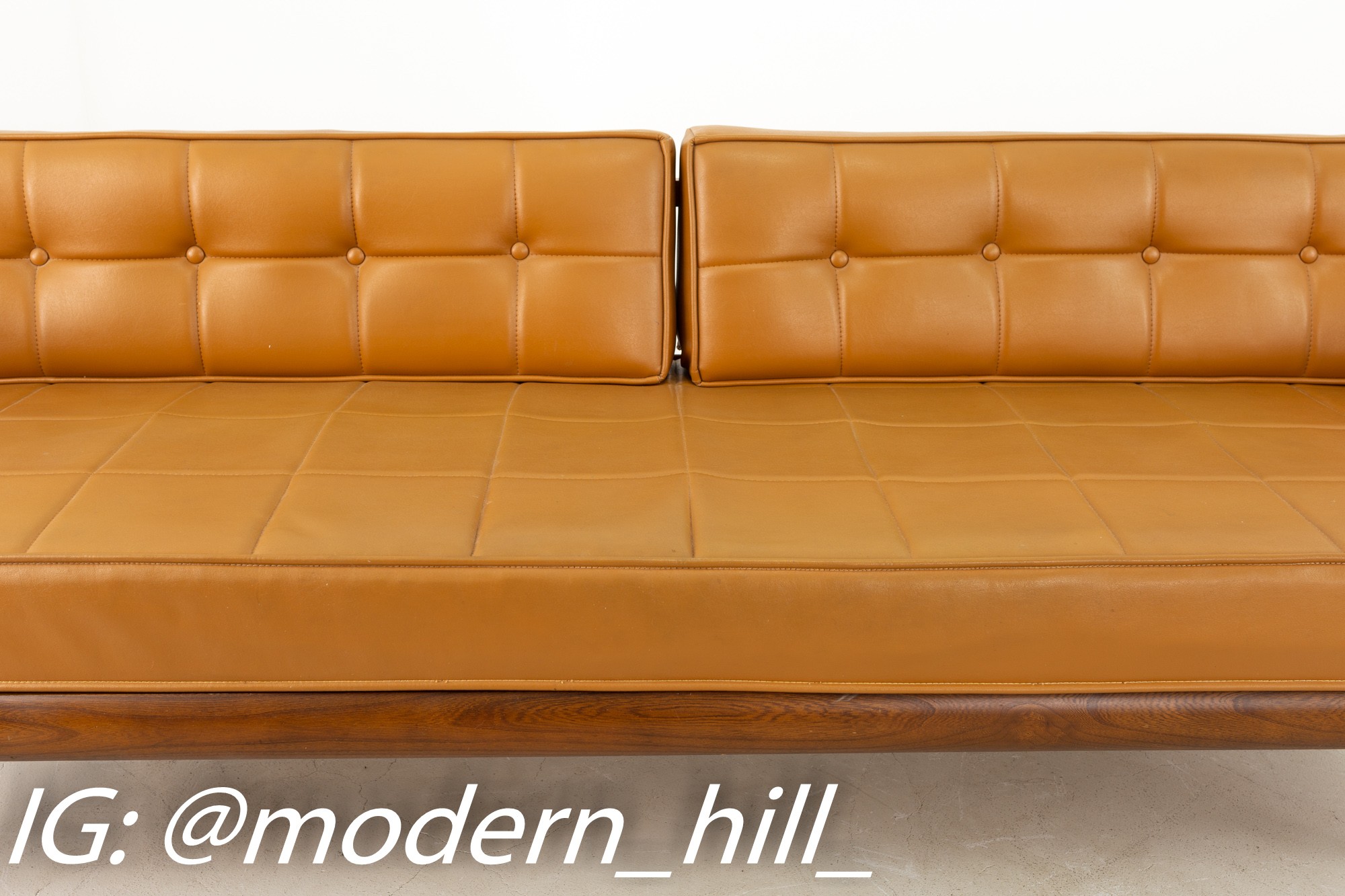 Burton Dixie Furniture Mid Century Walnut Three Seater Sofa