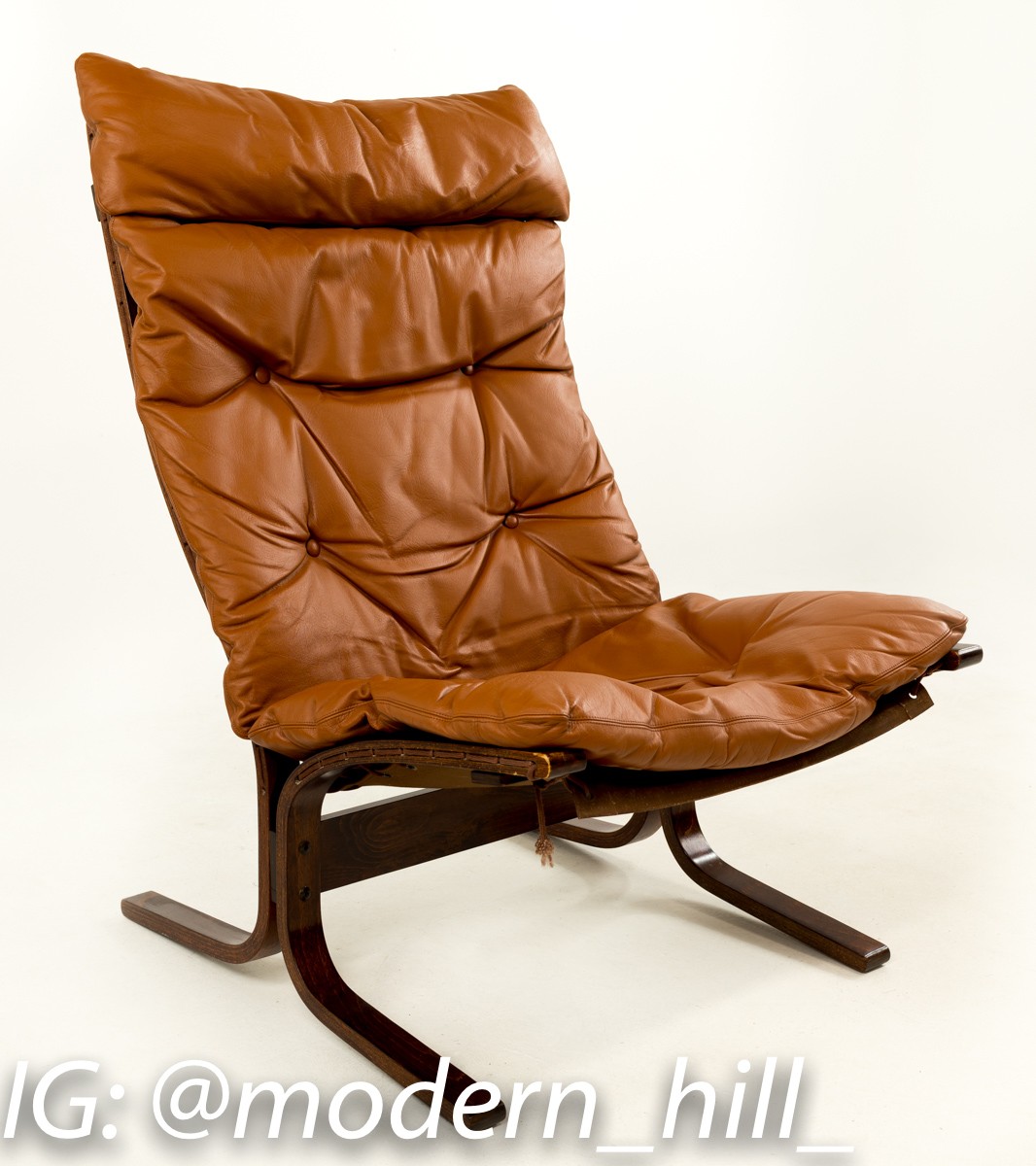Westnofa High Back Rosewood Lounge Chairs