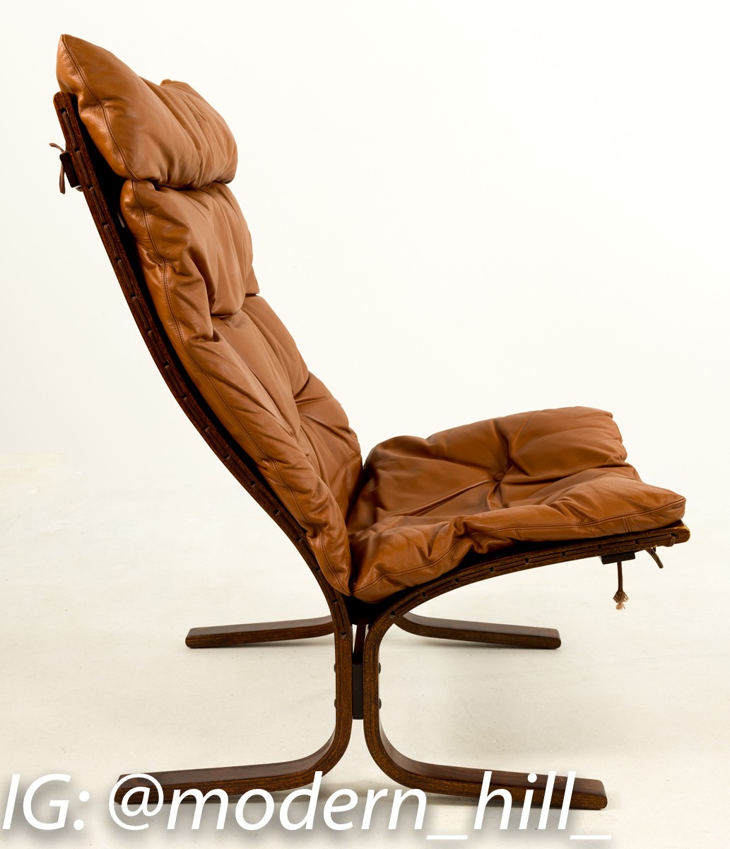 Westnofa High Back Rosewood Lounge Chairs