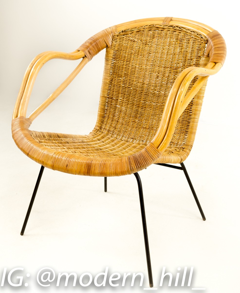 Arthur Umanoff Style Mid Century Lounge Chairs