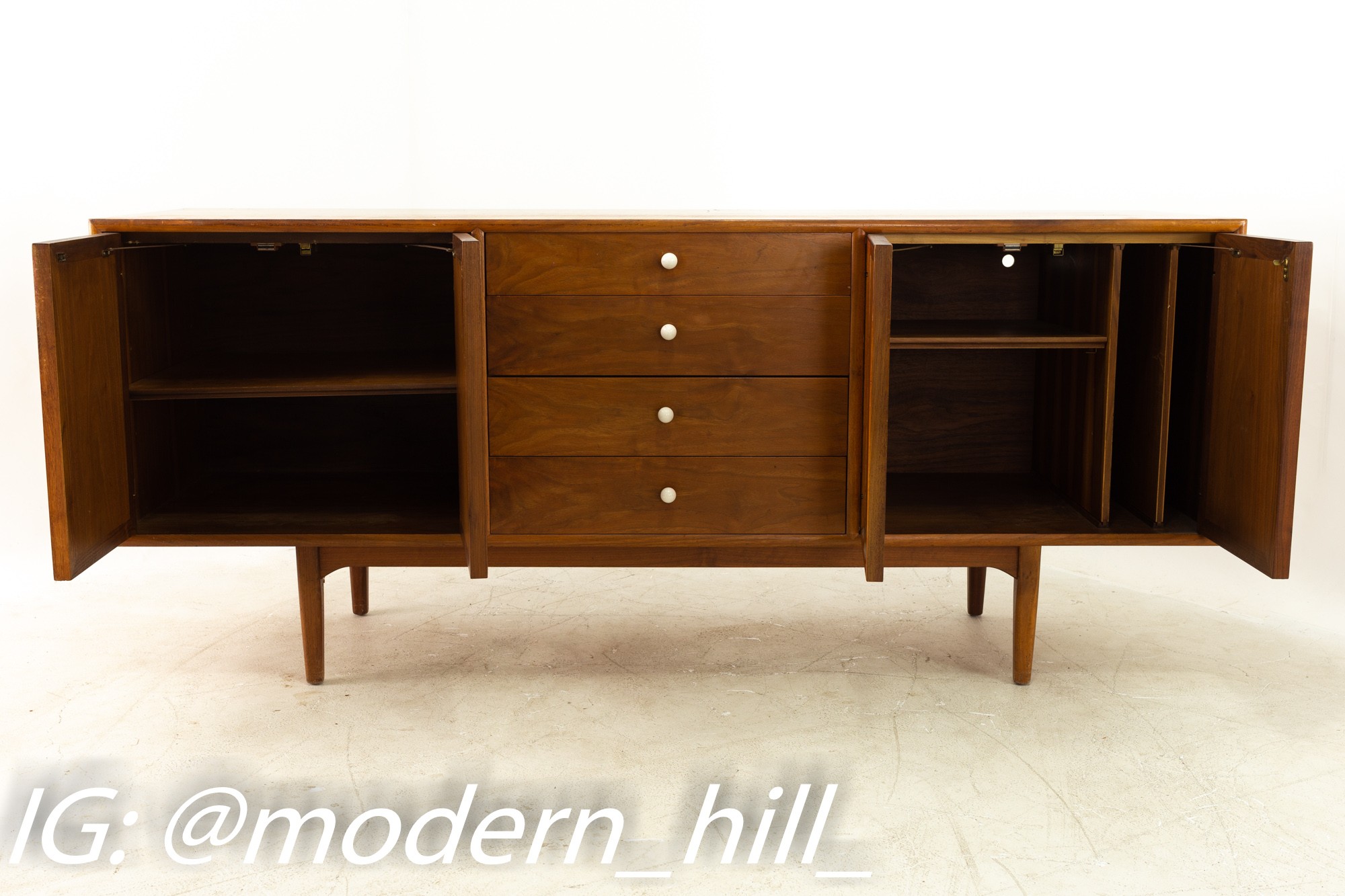 Images | Mid Century Modern Furniture - Mid Century Furniture Chicago Kipp Stewart for Drexel Mid Century Walnut Sideboard Credenza Buffet