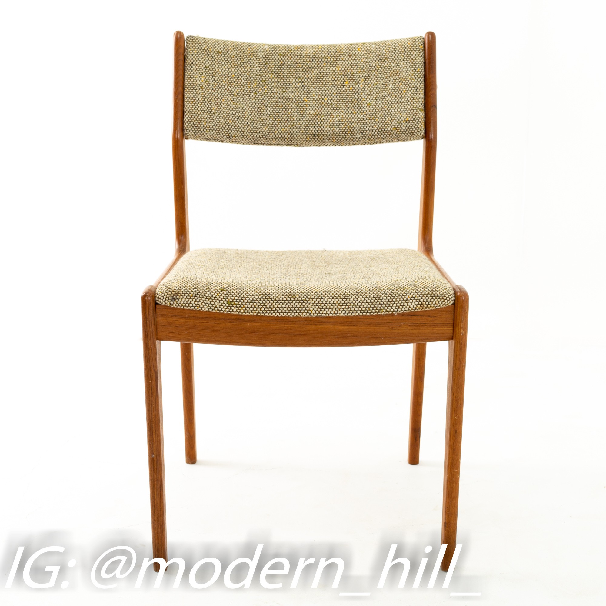 Images | Mid Century Modern Furniture - Mid Century Furniture Chicago Mid Century Teak Upholstered Dining Chairs - Pair