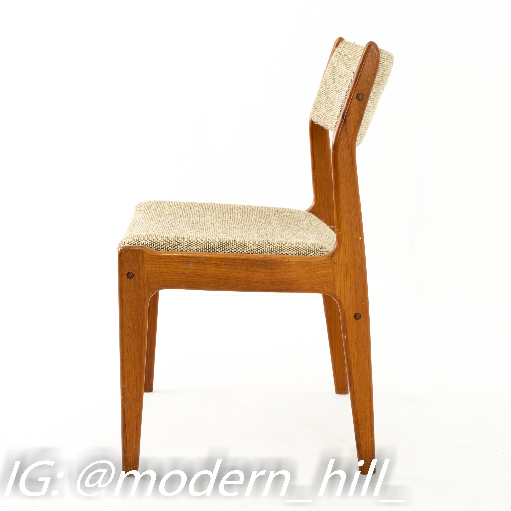 Images | Mid Century Modern Furniture - Mid Century Furniture Chicago Mid Century Teak Upholstered Dining Chairs - Pair