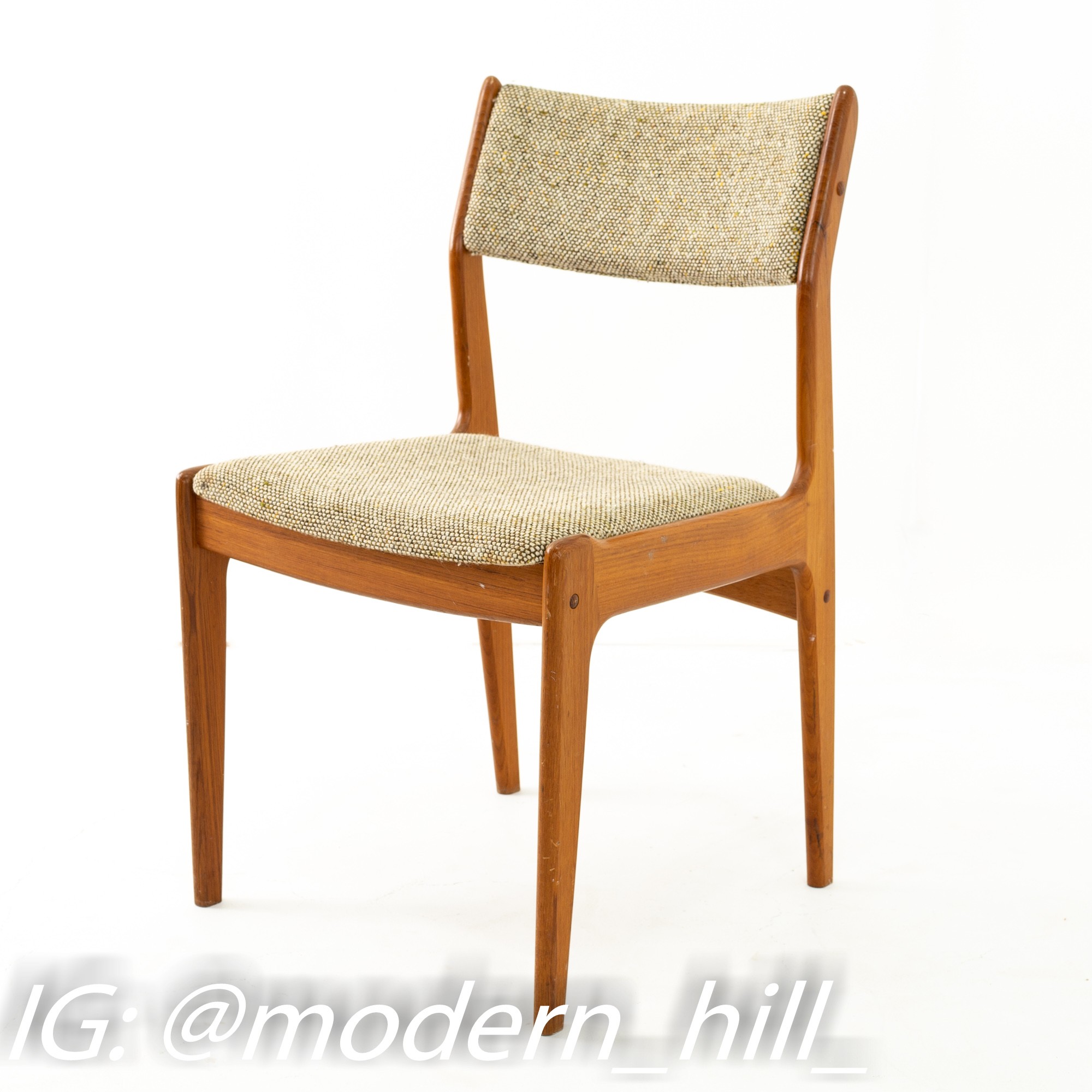Images | Mid Century Modern Furniture - Mid Century Furniture Chicago Mid Century Teak Upholstered Dining Chairs - Pair
