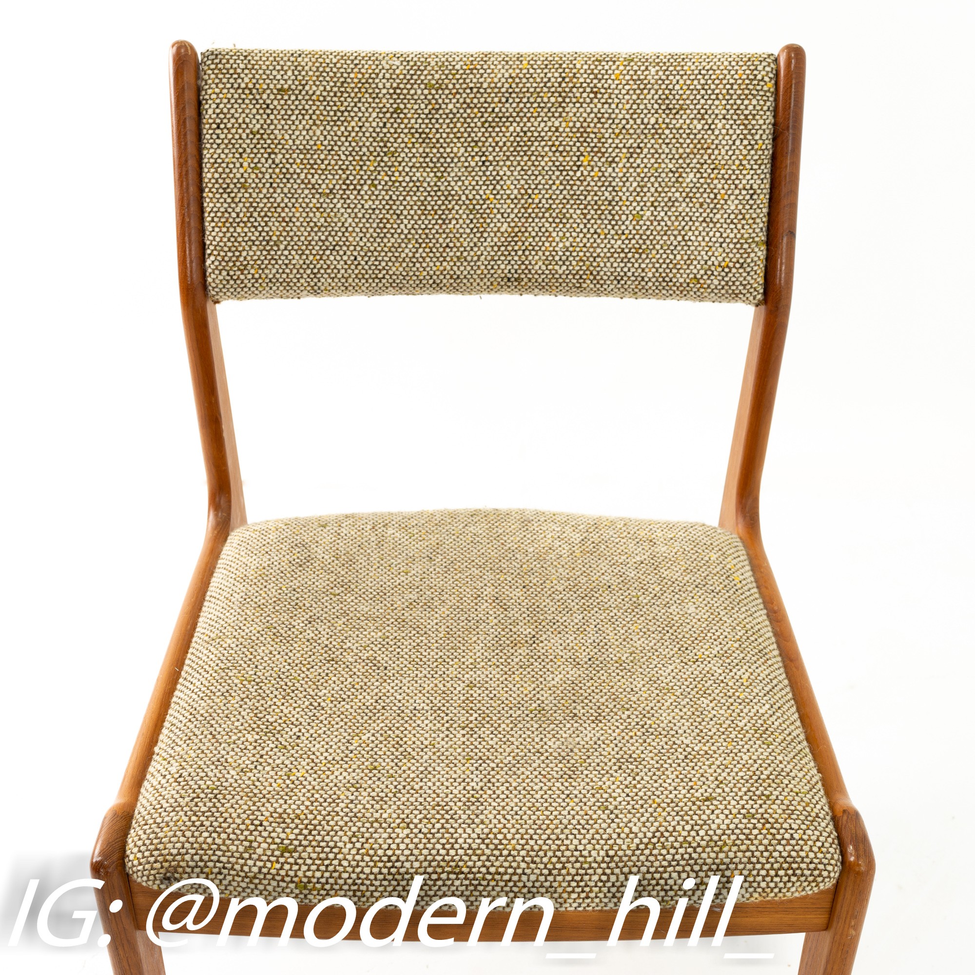 Images | Mid Century Modern Furniture - Mid Century Furniture Chicago Mid Century Teak Upholstered Dining Chairs - Pair