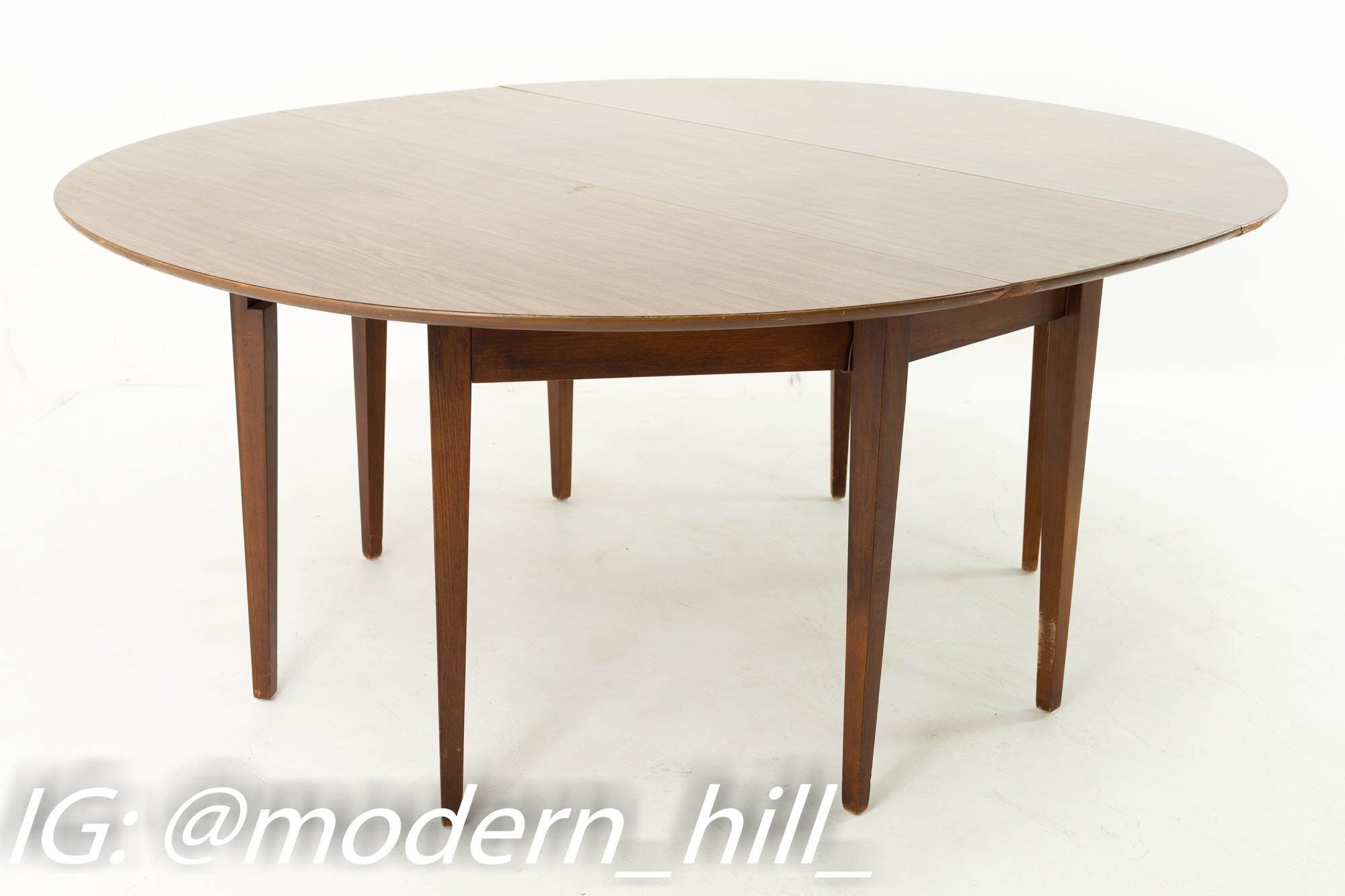 Mid Century Formica Top Drop Leaf Dining Table