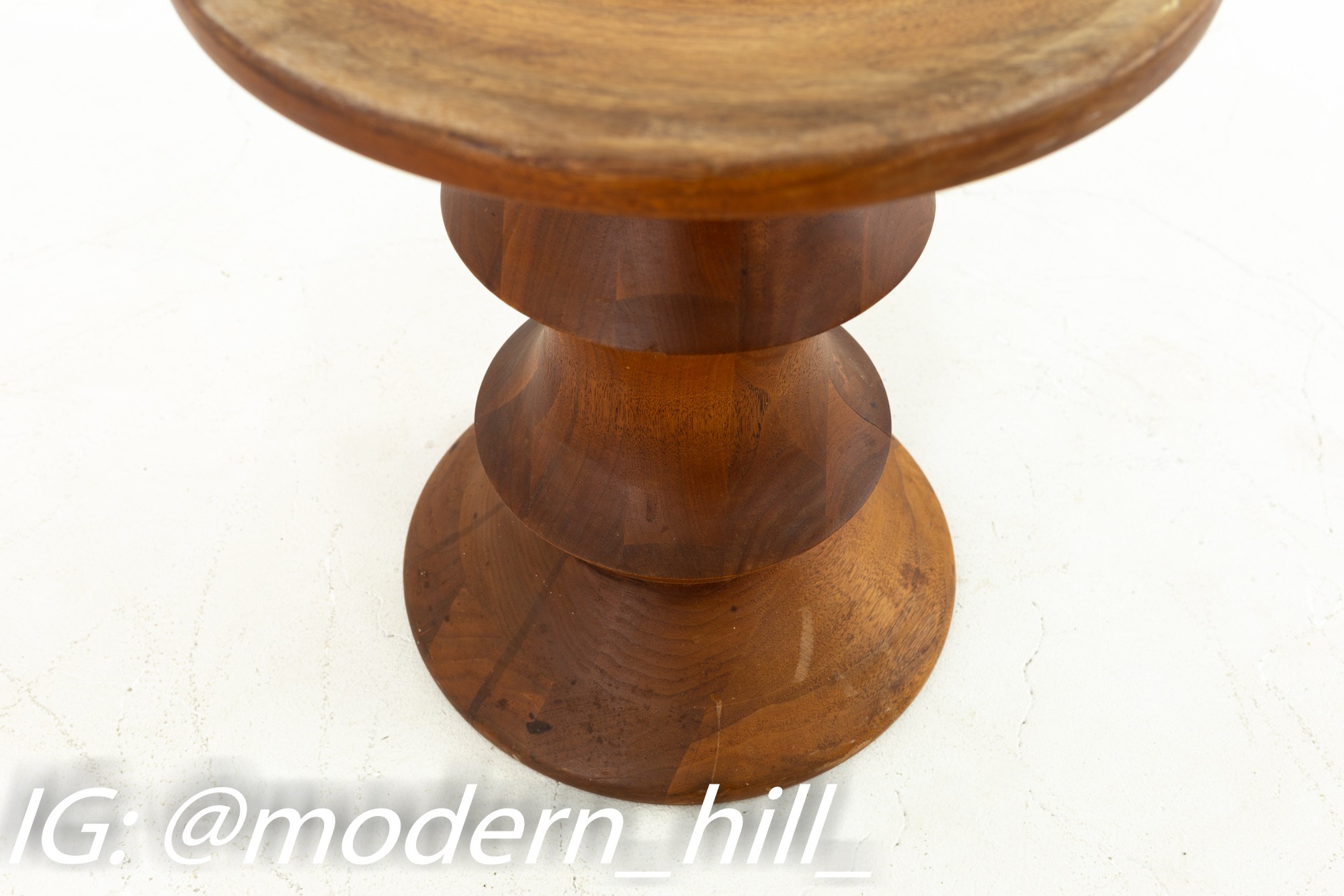 Charles and Ray Eames for Herman Miller Mid Century Walnut Stool