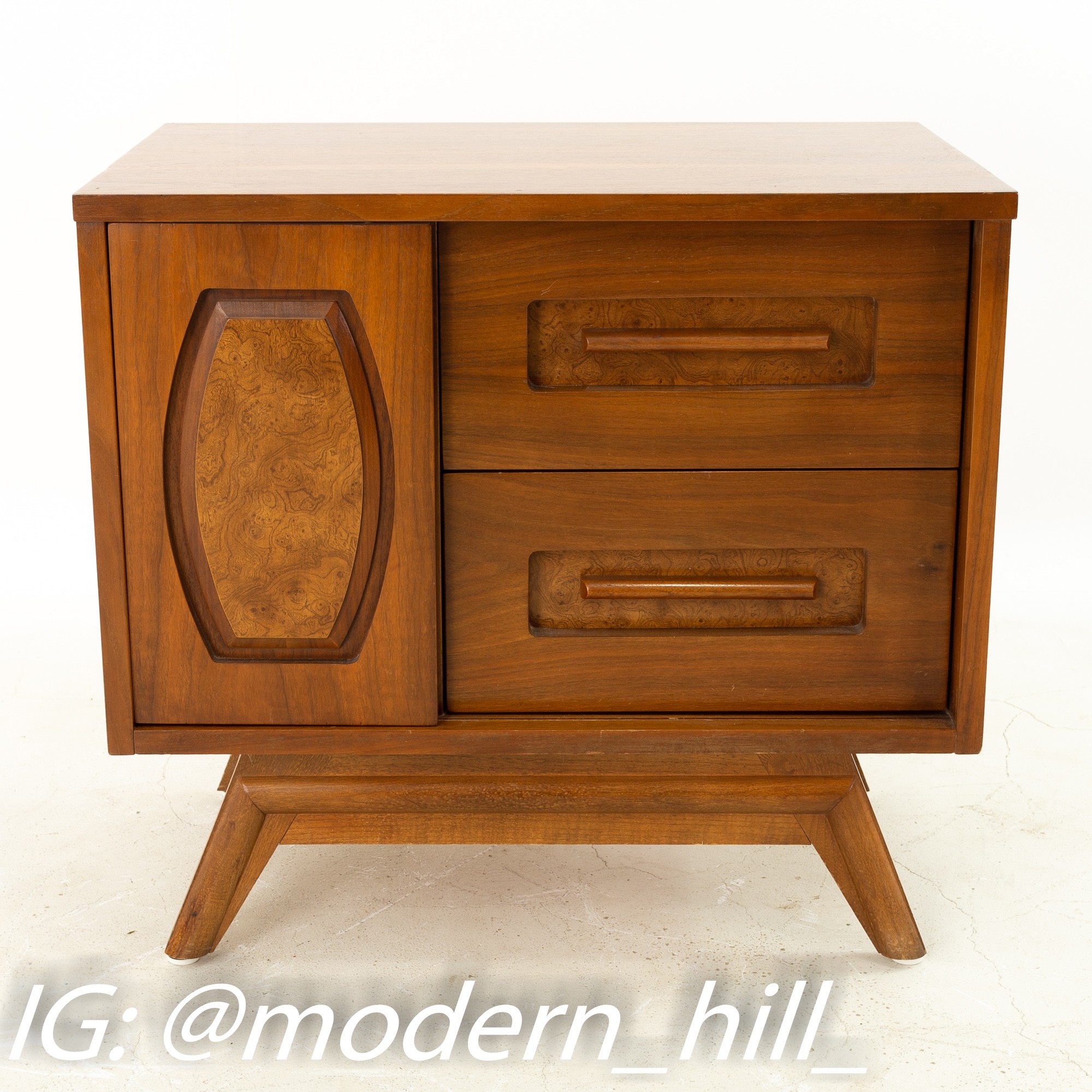 Images | Mid Century Modern Furniture - Mid Century Furniture Chicago Young Manufacturing Mid Century Walnut Nightstand