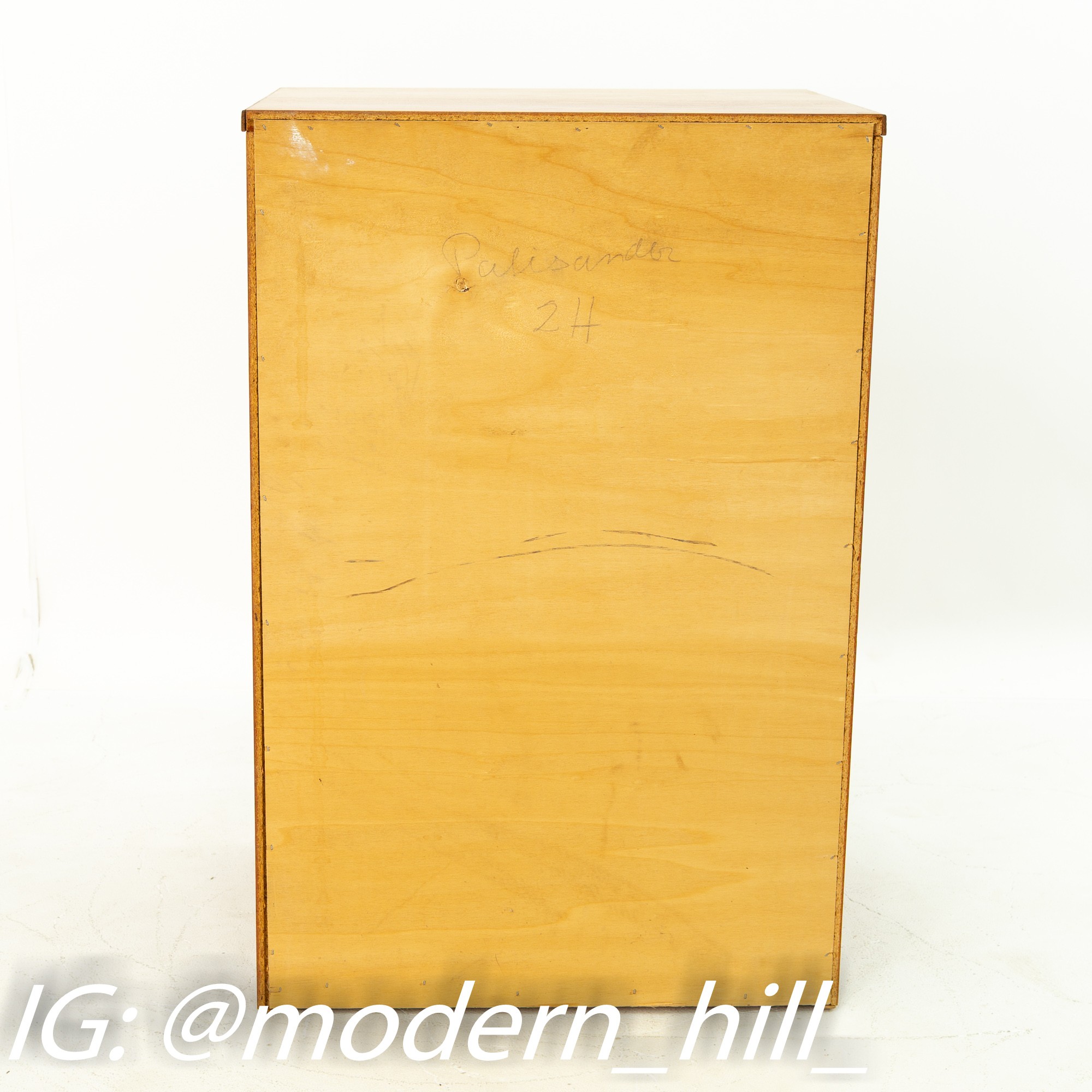Danish Mid Century Teak Tambour Door Lockable File Cabinet