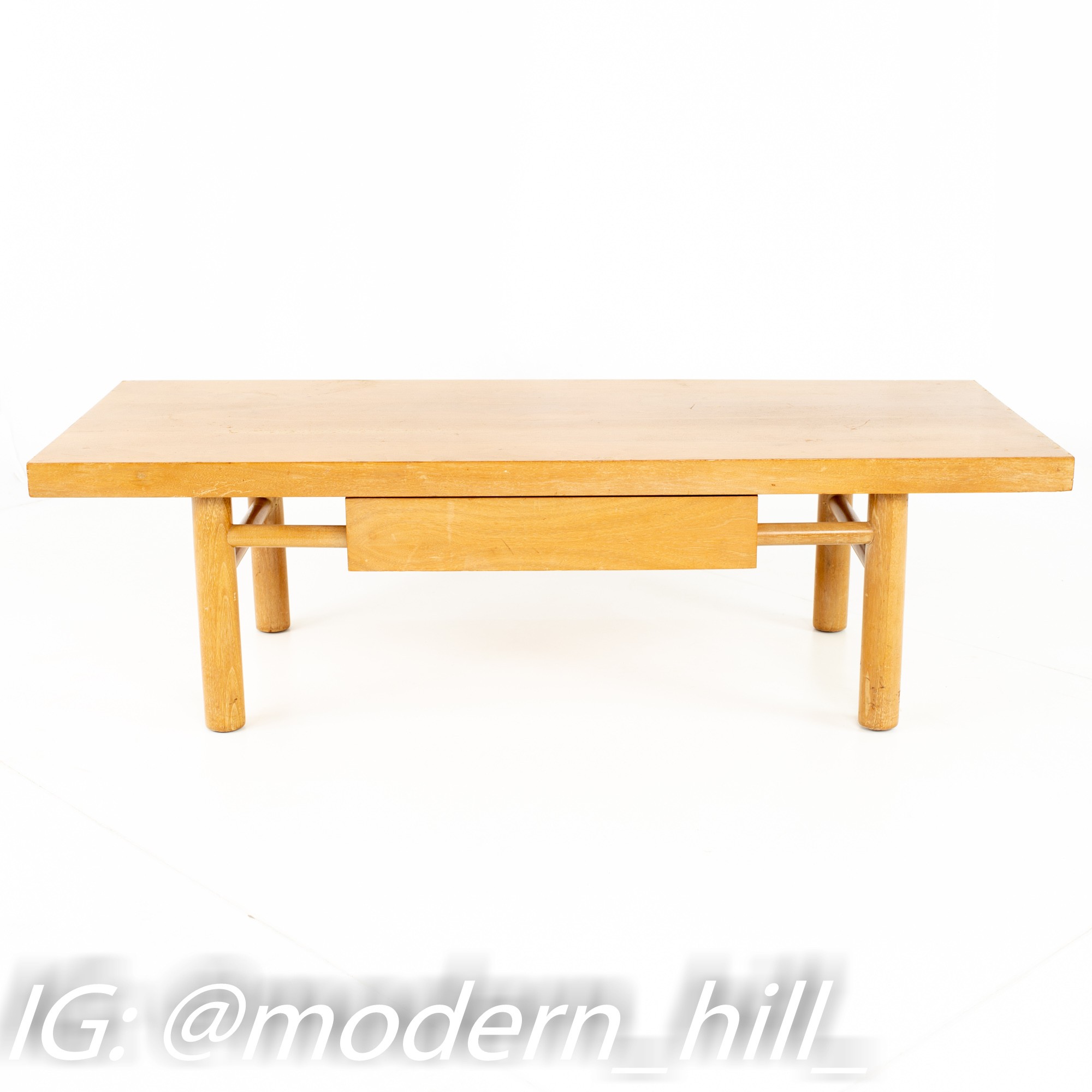 American of Martinsville Mid Century Blonde Coffee Table