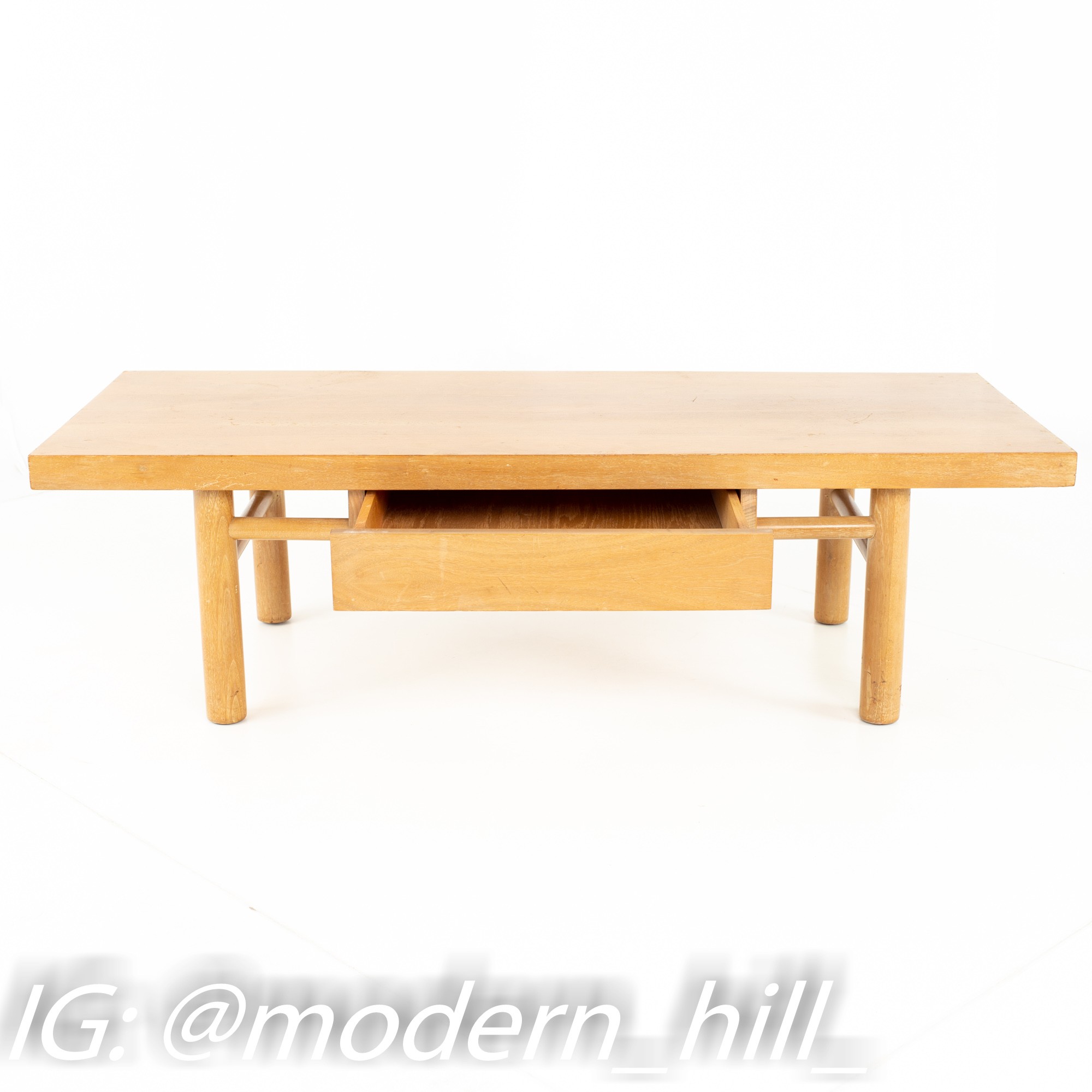 American of Martinsville Mid Century Blonde Coffee Table