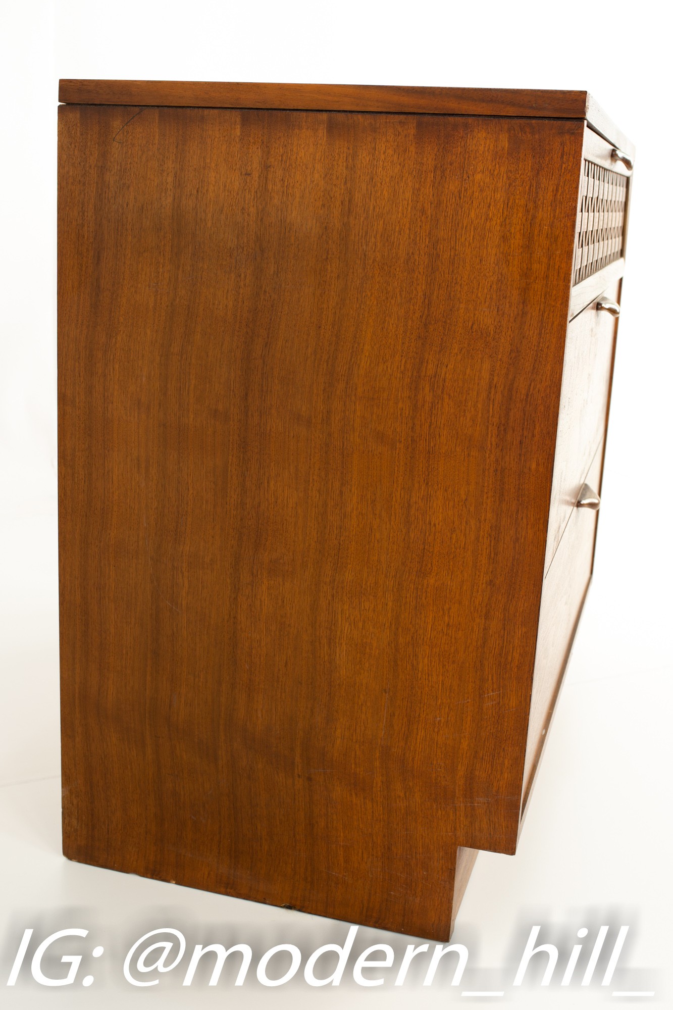 Lane Perception Mid Century Formica 3 Drawer Dresser Chest