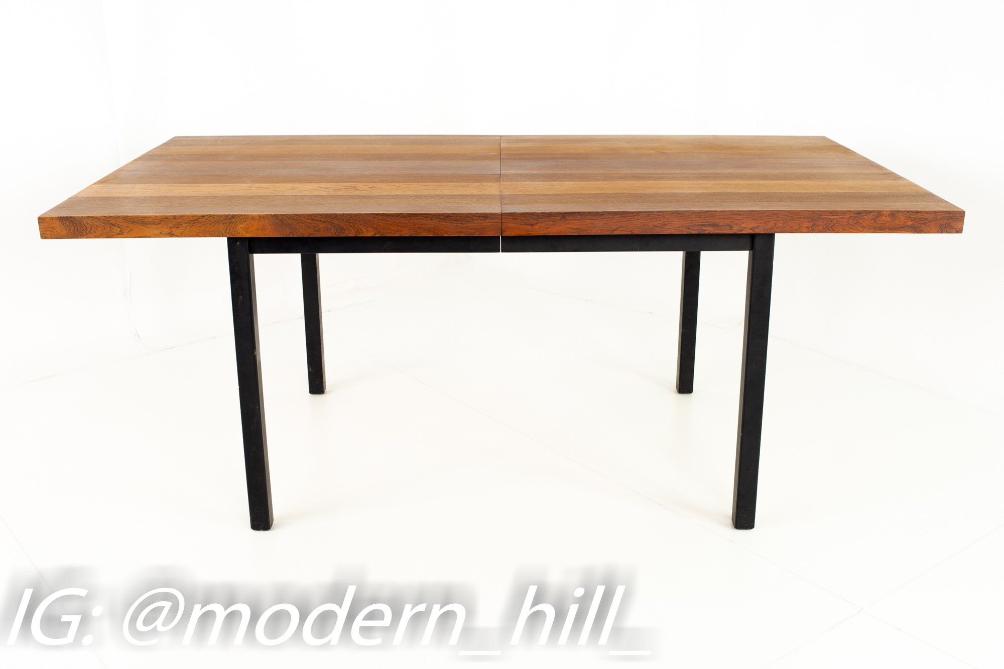 Milo Baughman for Directional Mid Century Multi-wood Rosewood Walnut and Ash Dining Table (matte Finish)