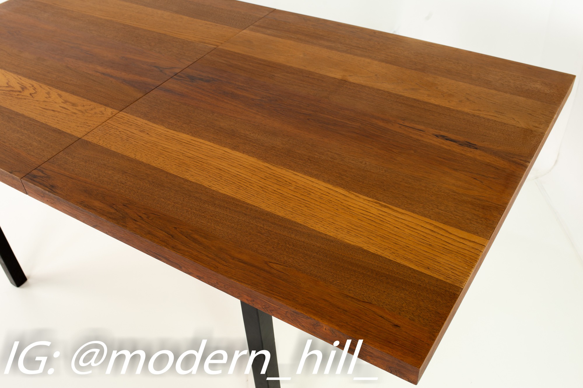 Milo Baughman for Directional Mid Century Multi-wood Rosewood Walnut and Ash Dining Table (matte Finish)