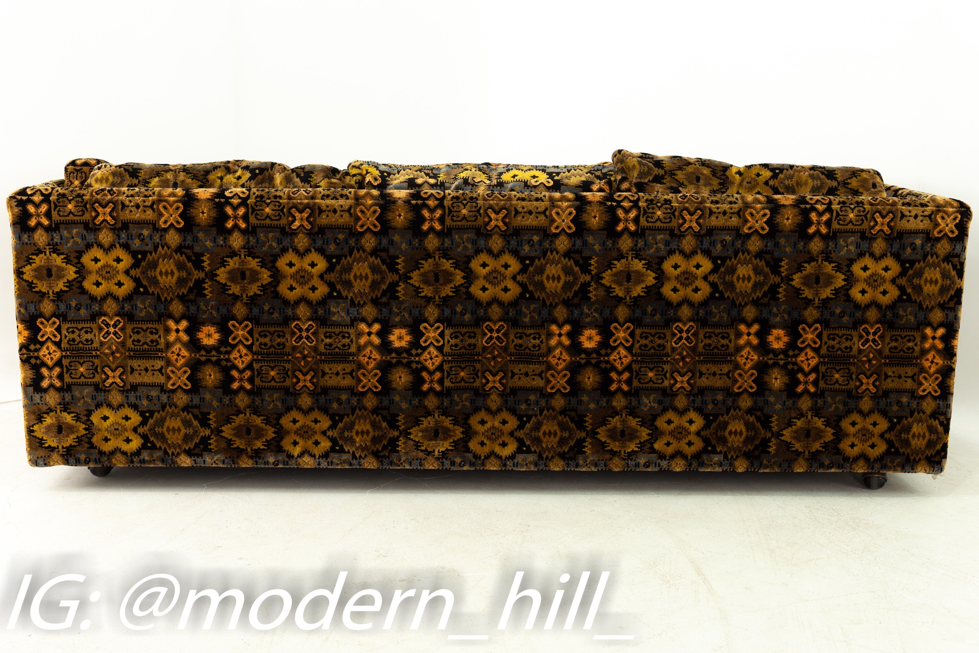 Jack Lenor Larsen Style Directional by Sedgefield Mid Century Sofa