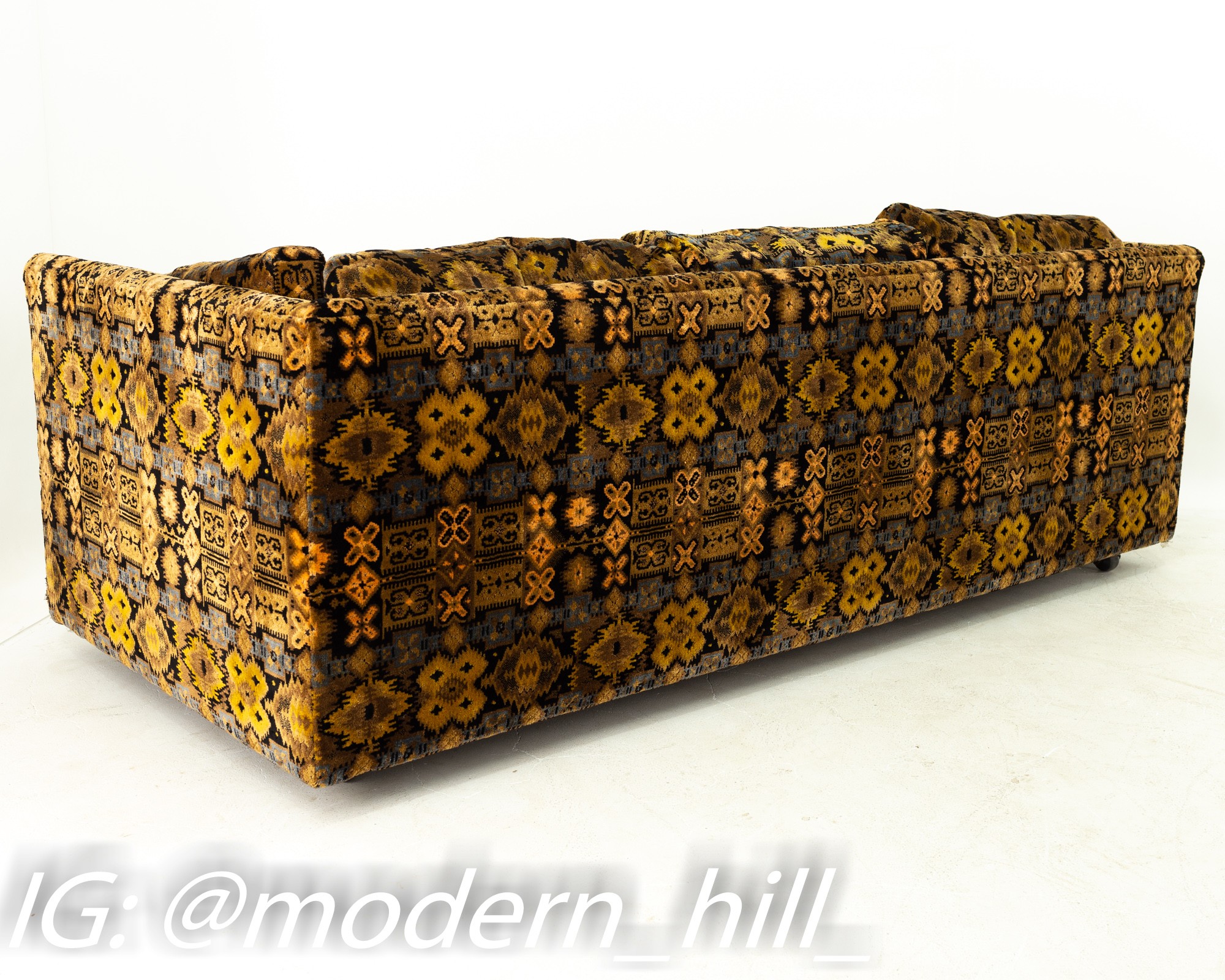 Jack Lenor Larsen Style Directional by Sedgefield Mid Century Sofa