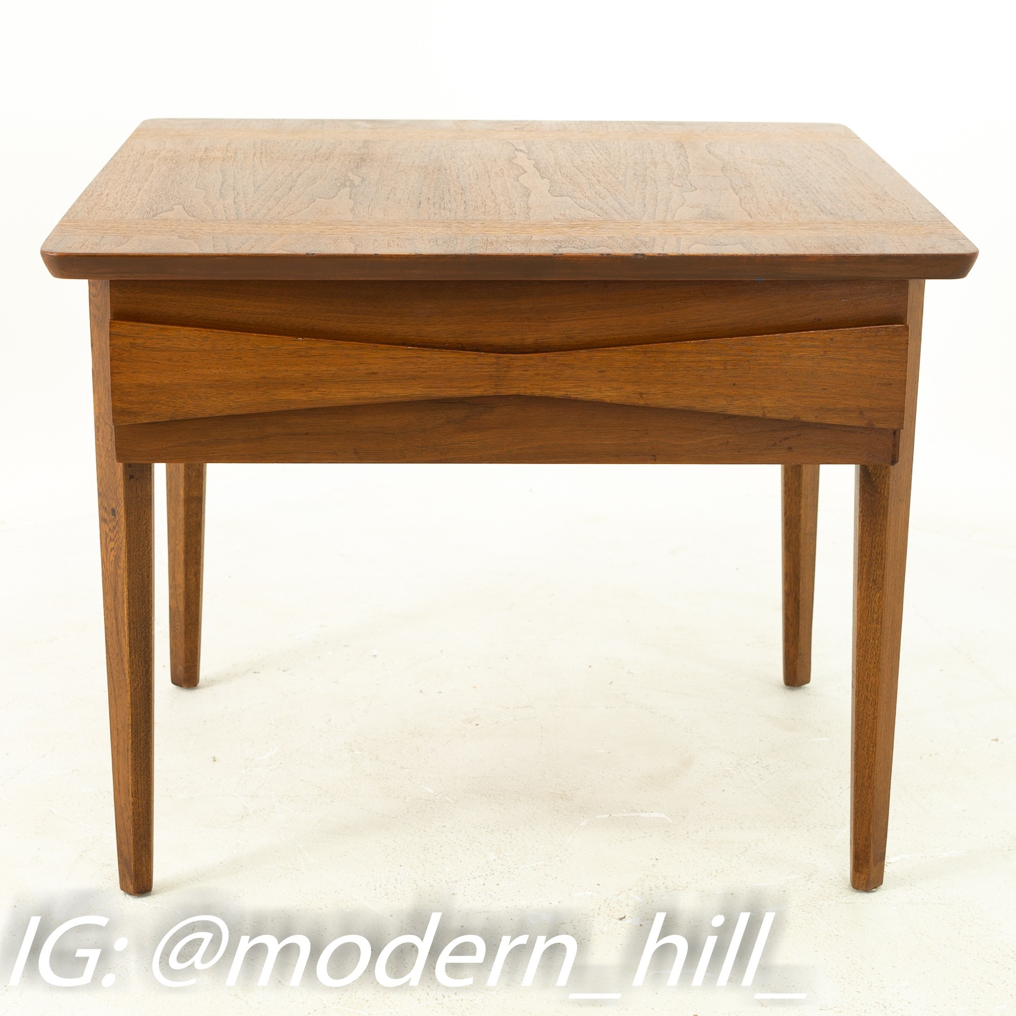 Albert Parvin for American of Martinsville Style Mid Century Walnut Side End Table