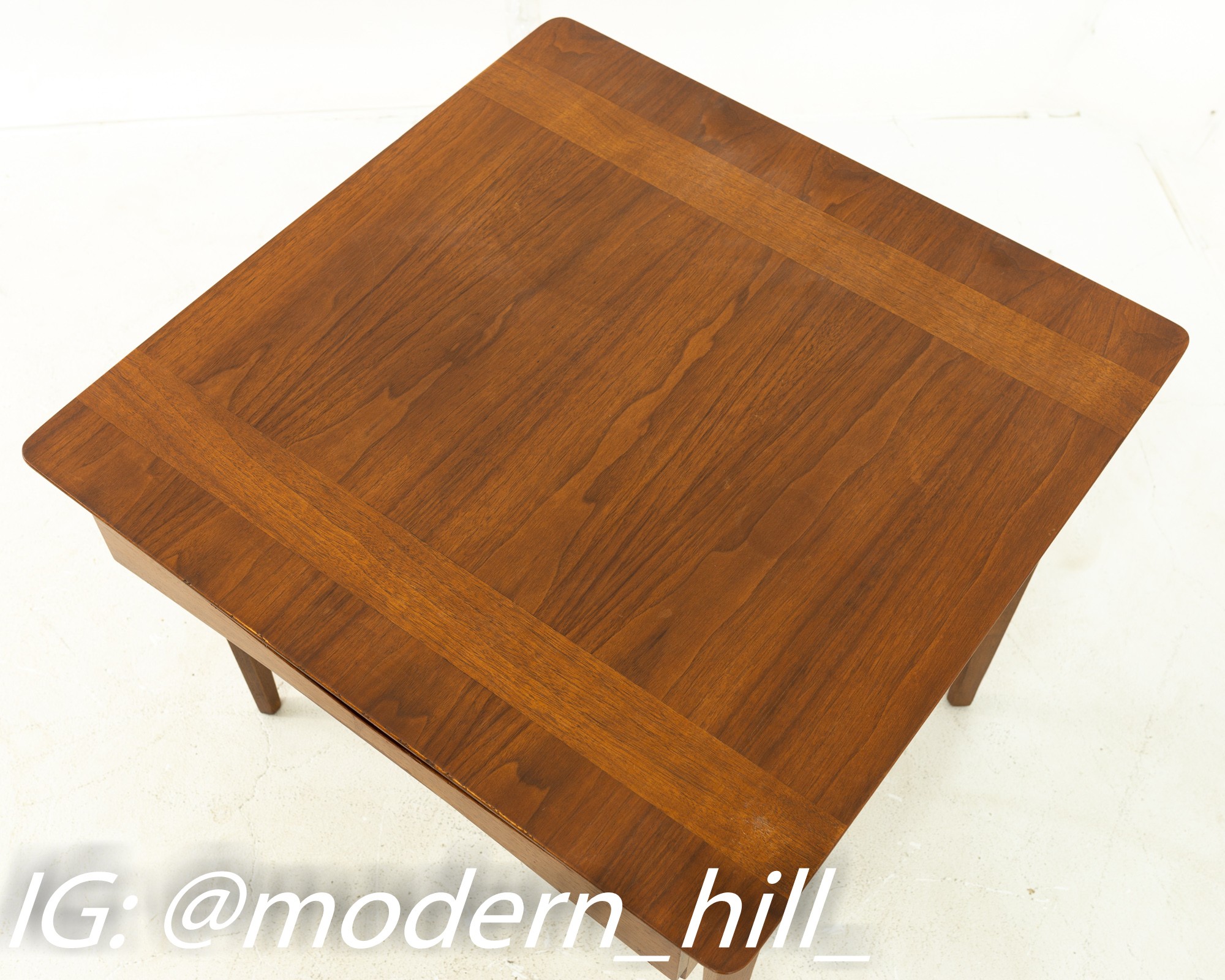 Albert Parvin for American of Martinsville Style Mid Century Walnut Side End Table