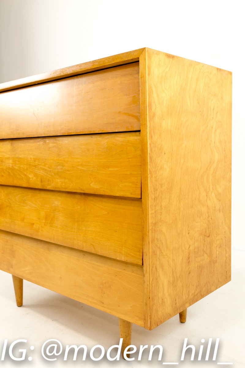 Early Florence Knoll Mid Century 36-inch Dresser Chest - Wood Legs