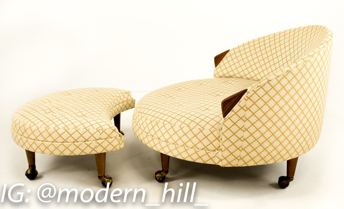 Adrian Pearsall Havana Chair and Ottoman