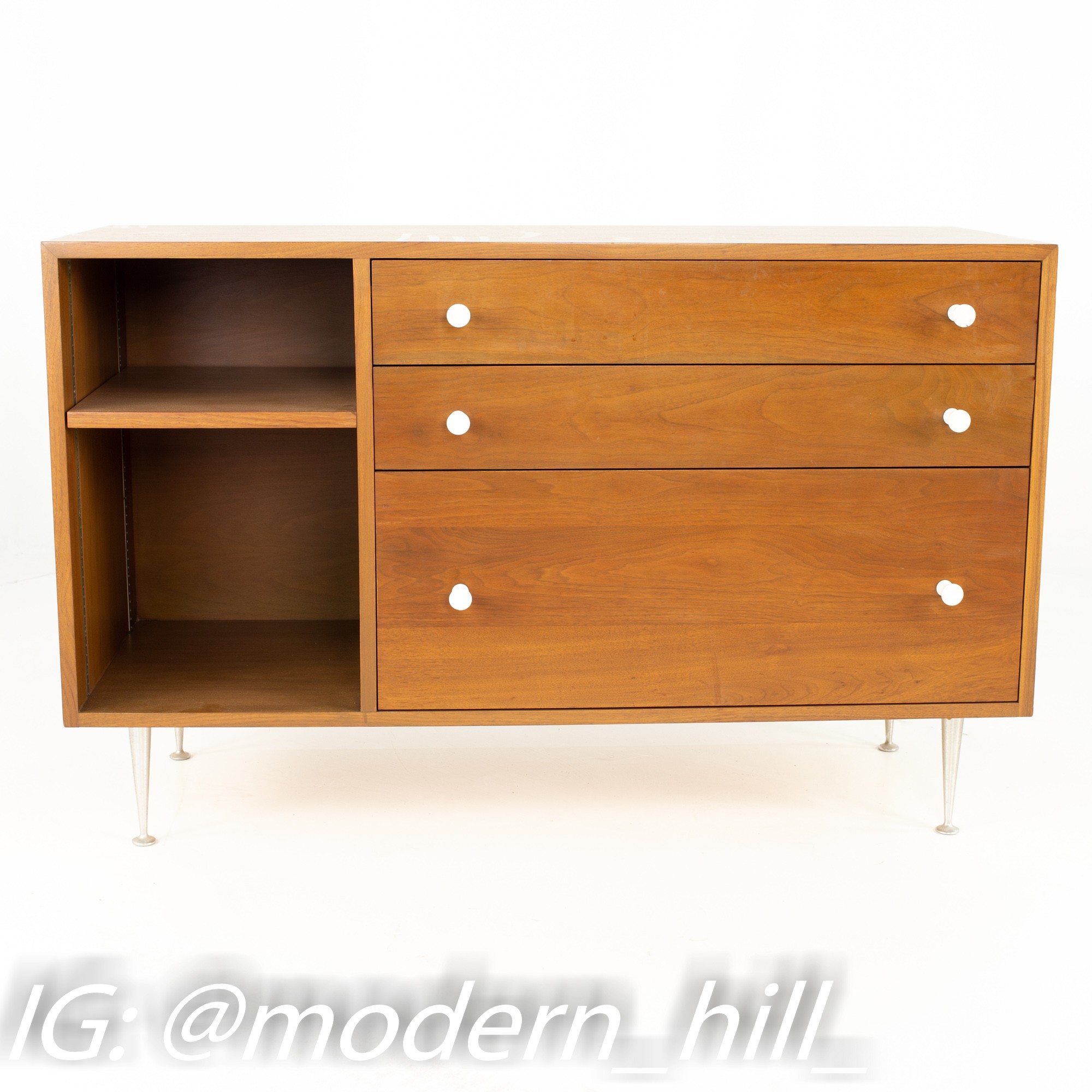 George Nelson for Herman Miller Mid Century Sideboard Credenza Media Cabinet