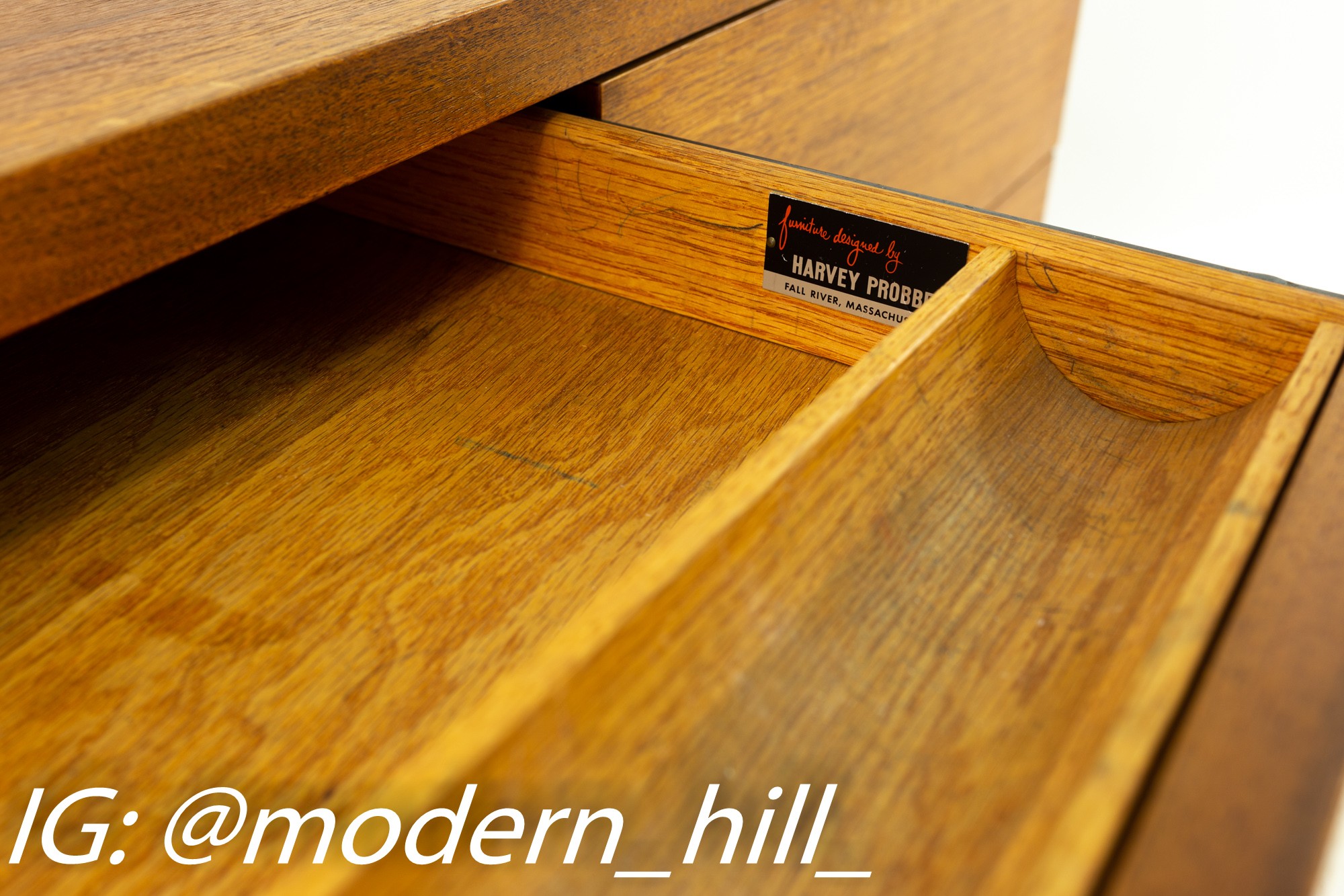 Harvey Probber Mid Century Walnut and Chrome Executive Desk