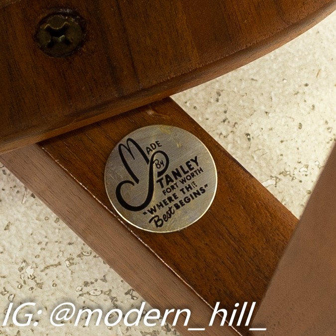 Images | Mid Century Modern Furniture - Mid Century Furniture Chicago Stanley Furniture Mid Century Walnut and Brass Dining Chairs - Set of 4