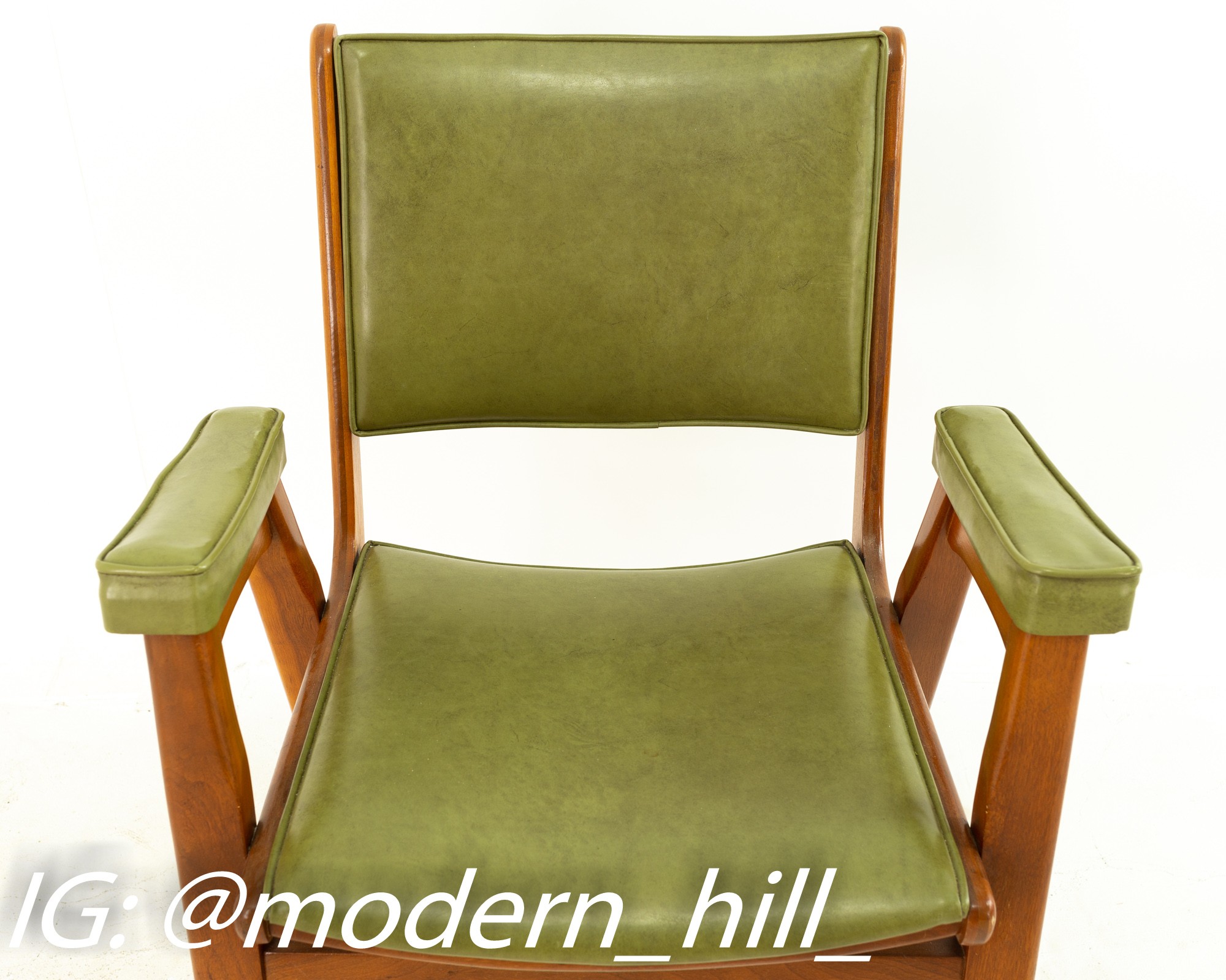 Images | Mid Century Modern Furniture - Mid Century Furniture Chicago Stanley Furniture Mid Century Walnut and Brass Dining Chairs - Set of 4