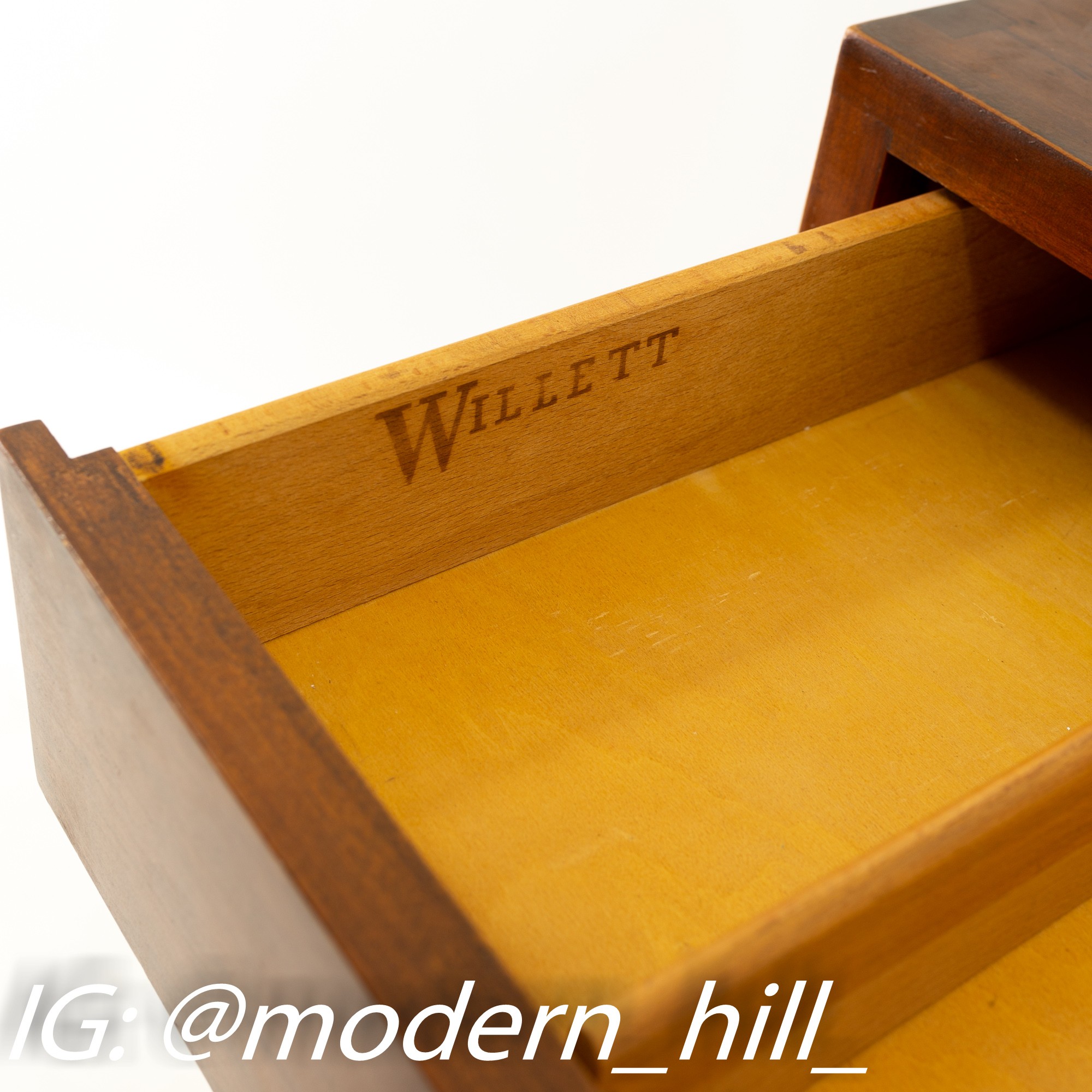Images | Mid Century Modern Furniture - Mid Century Furniture Chicago Willett Furniture Mid Century Solid Cherry 6 Drawer Highboy Dresser