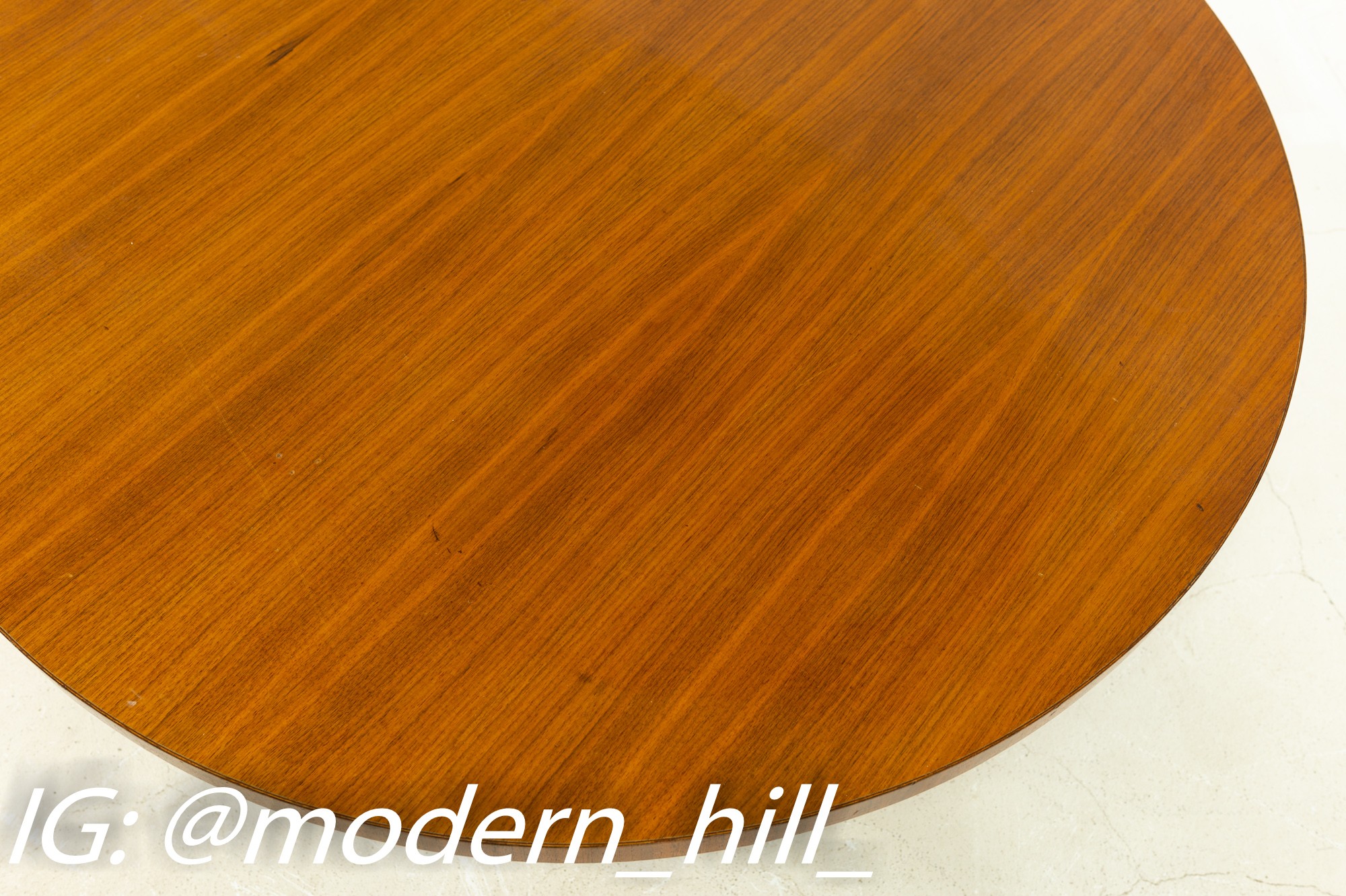 Jens Risom Style Nucraft Mid Century Walnut Coffee Table
