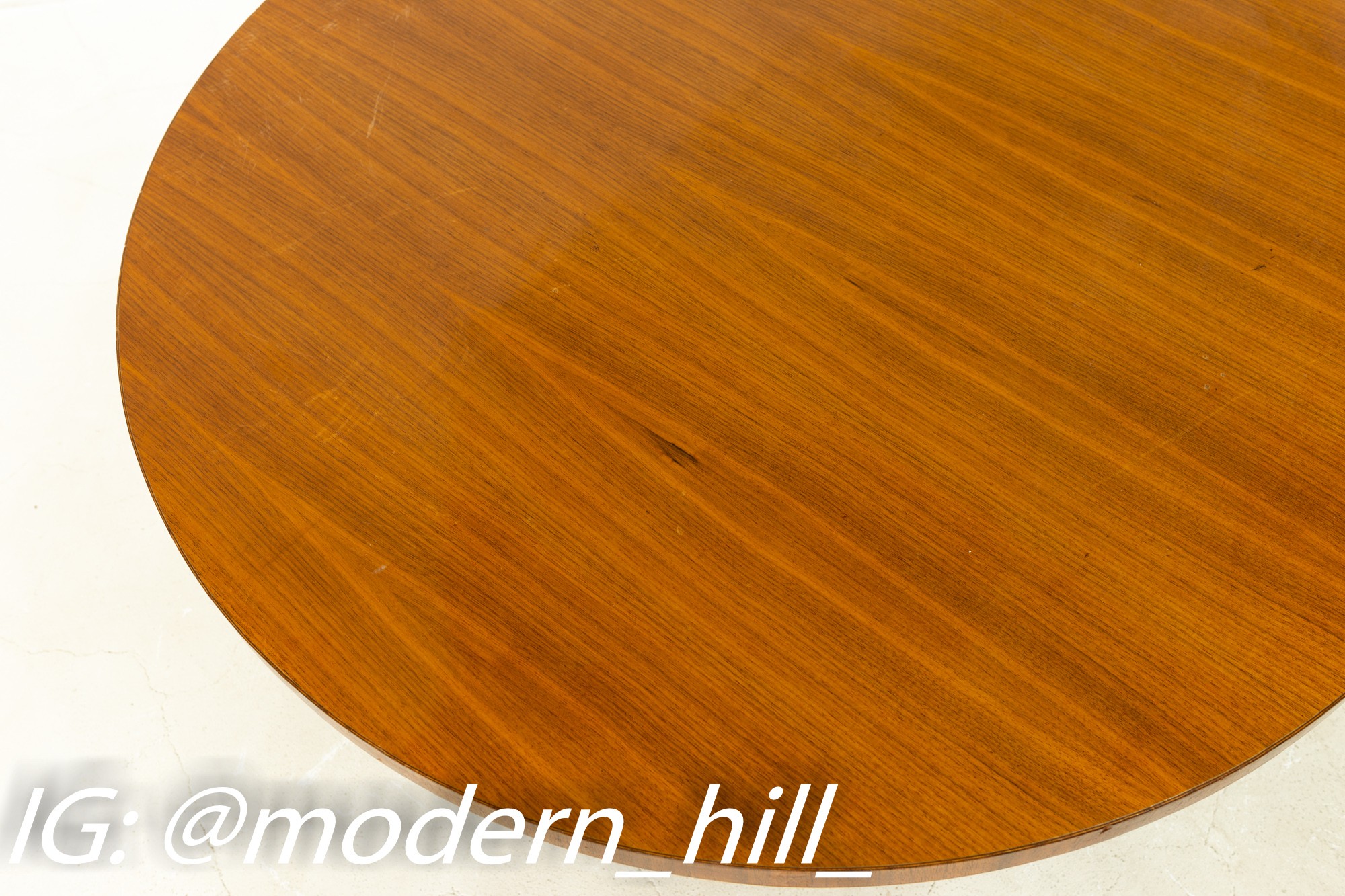 Jens Risom Style Nucraft Mid Century Walnut Coffee Table