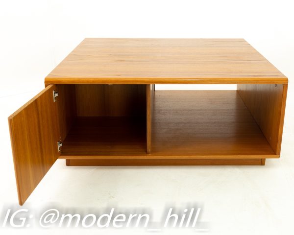 Jesper International Mid Century Danish Teak Large Storage Coffee Table
