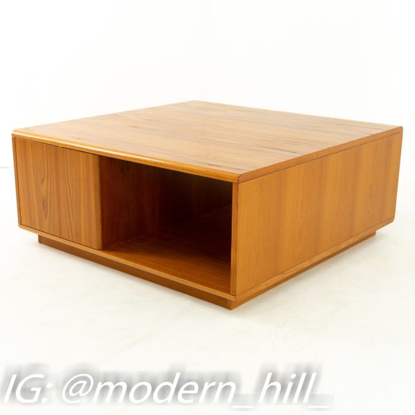 Jesper International Mid Century Danish Teak Large Storage Coffee Table