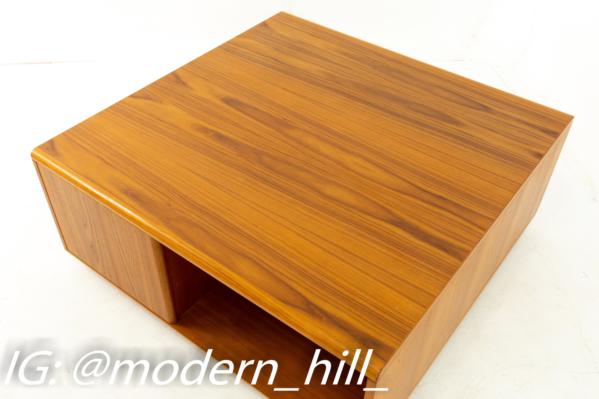 Jesper International Mid Century Danish Teak Large Storage Coffee Table