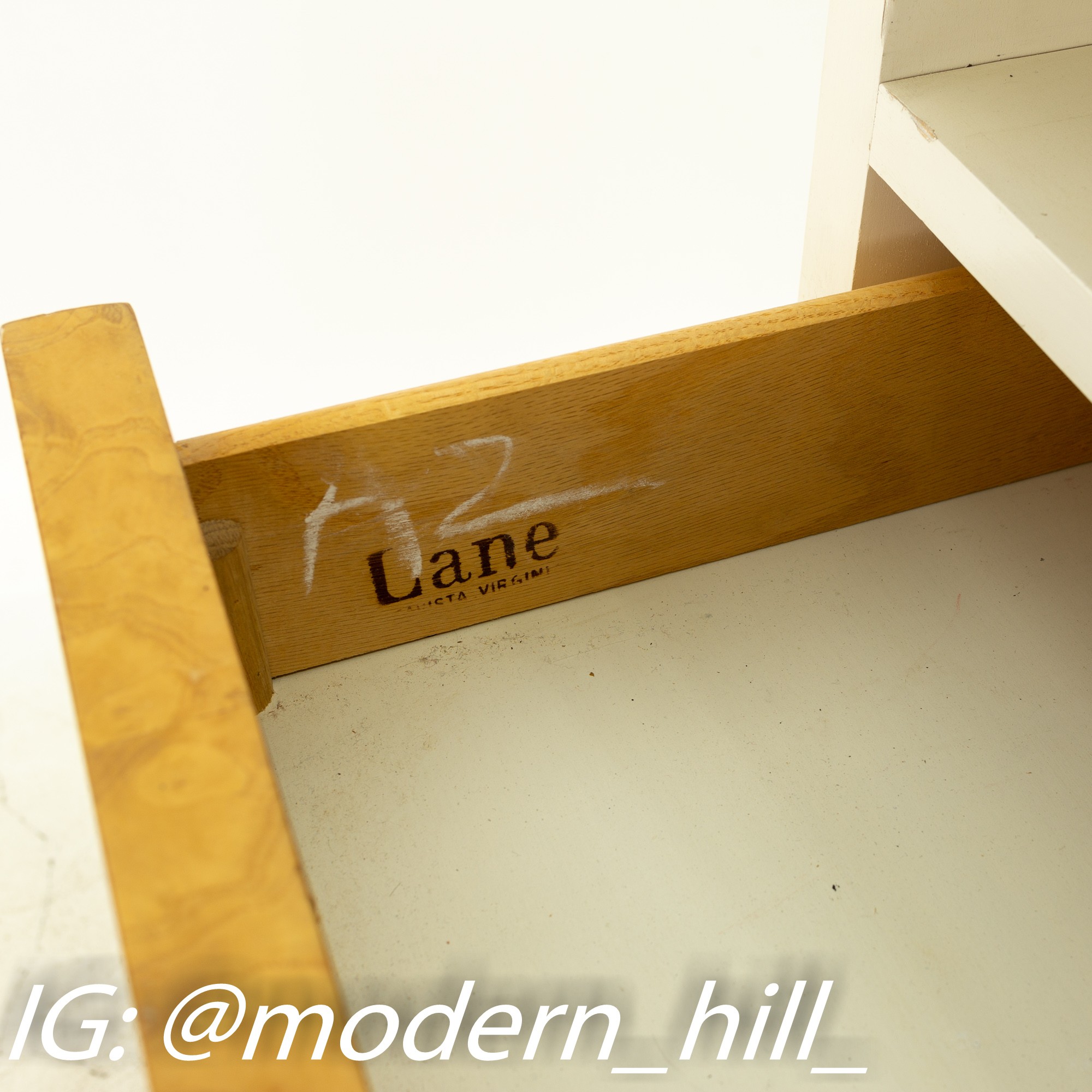 Milo Baughman for Lane Mid Century Laminate Burlwood and Chrome Wall Units - Pair